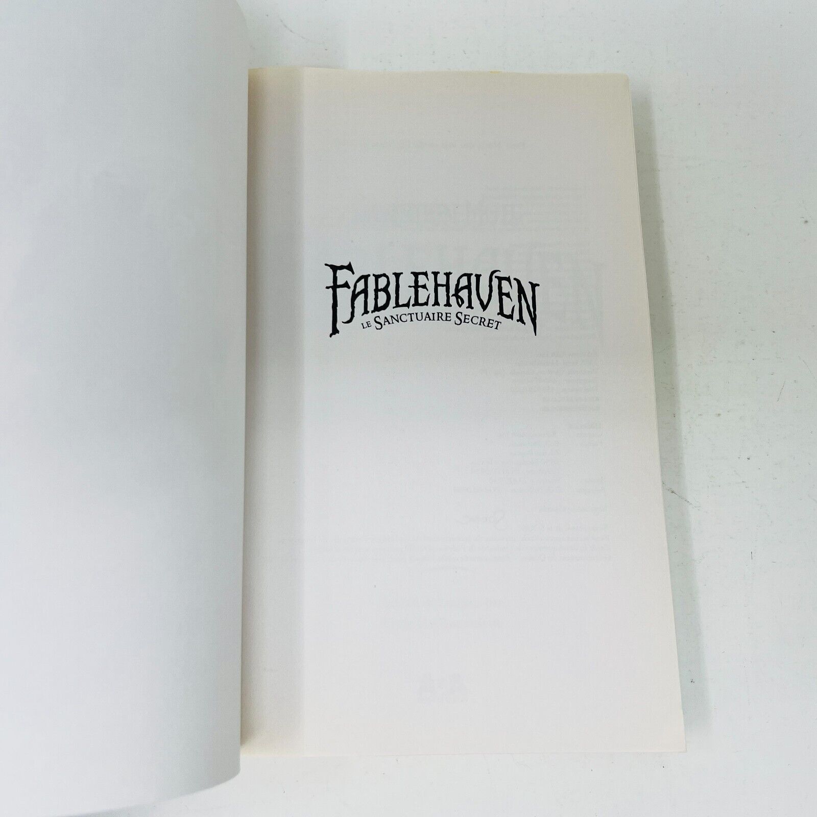 2009 Fablehaven #1 Le Sanctuaire Secret de Brandon Mull en Français/French Ada