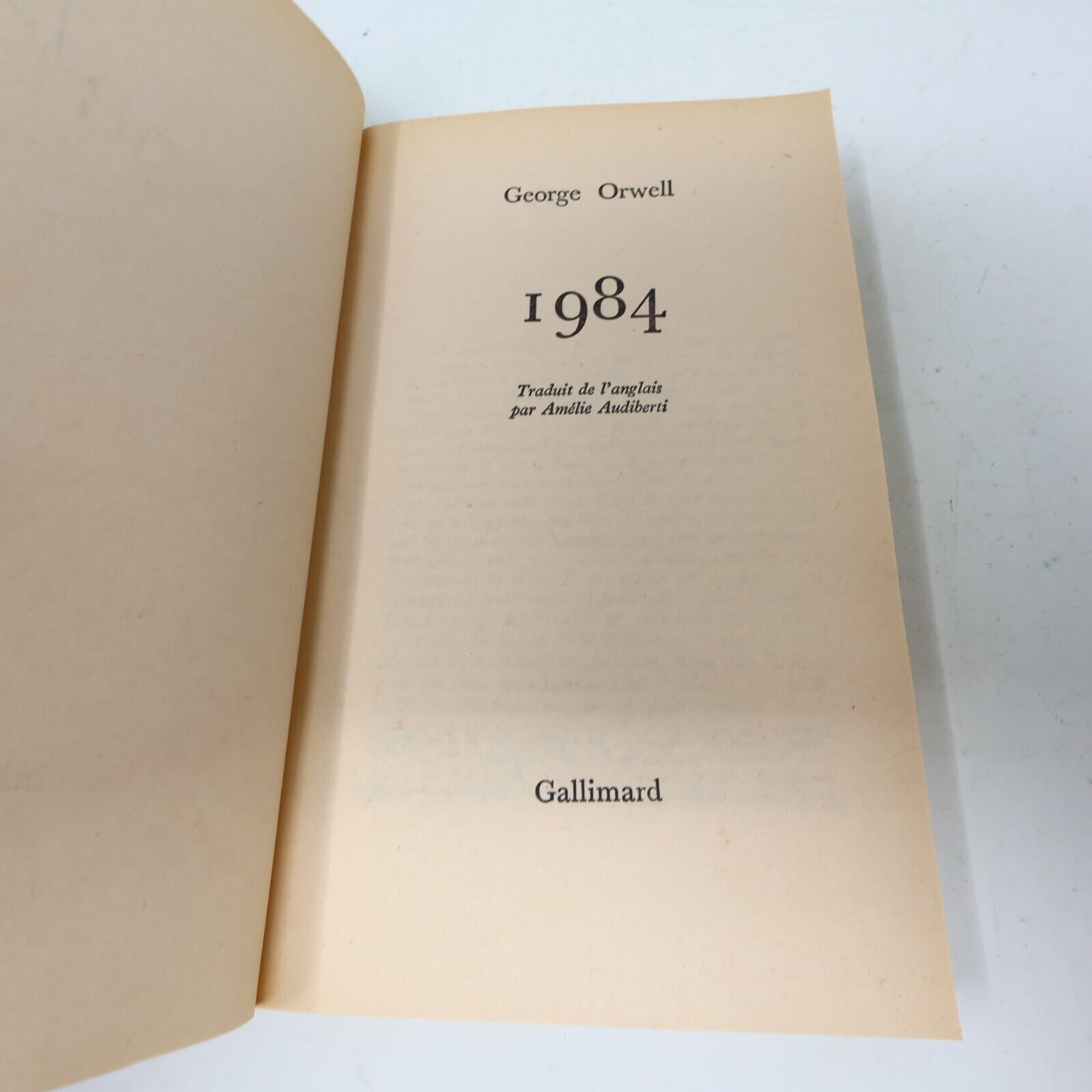 George Orwell 1984 Collection Folio 1977 Gallimard Français French PB Livre 70s