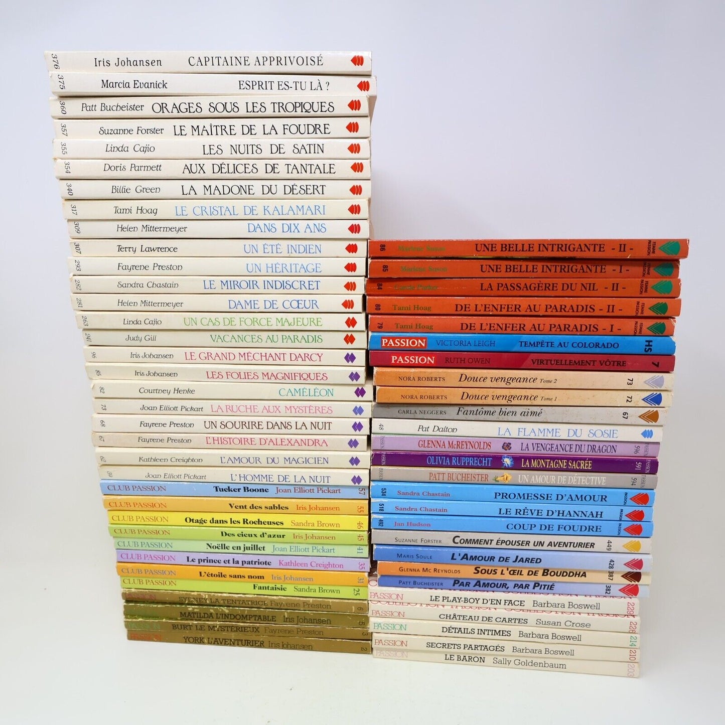 Collection Passion Club Femme Romance Vintage 1980s-90s Lot 61 Livres Français