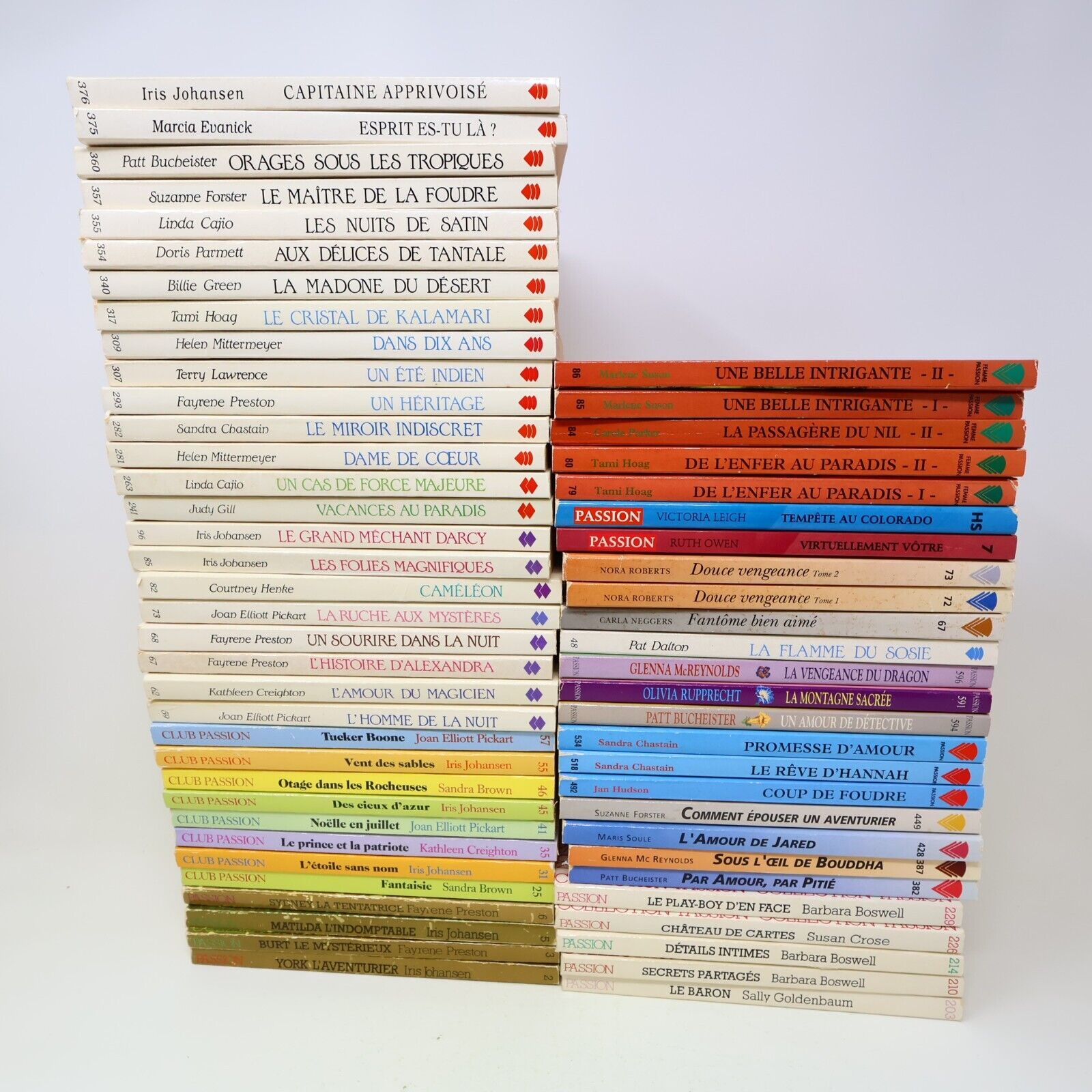 Collection Passion Club Femme Romance Vintage 1980s-90s Lot 61 Livres Français
