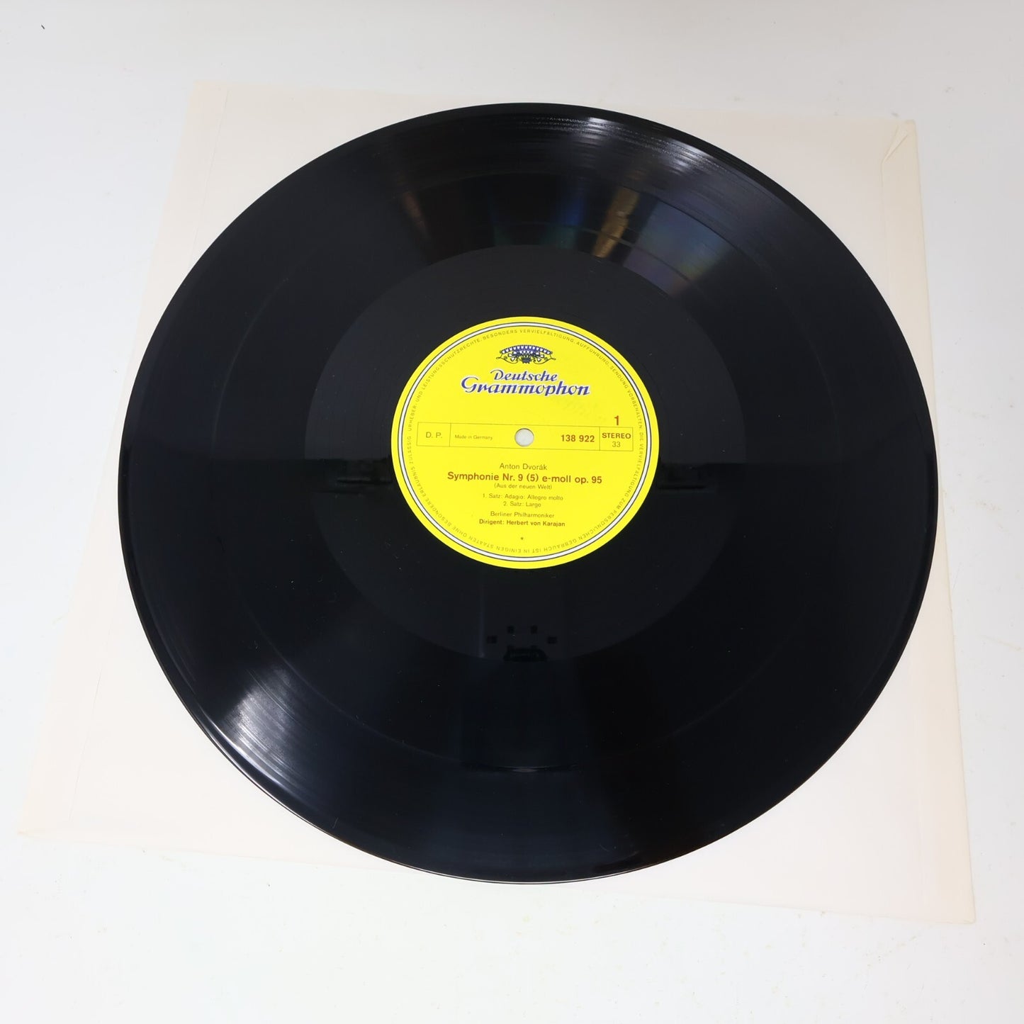 Herbert von Karajan Dvořák From The New World Symphonie Nr.9 (5) Record 138 922
