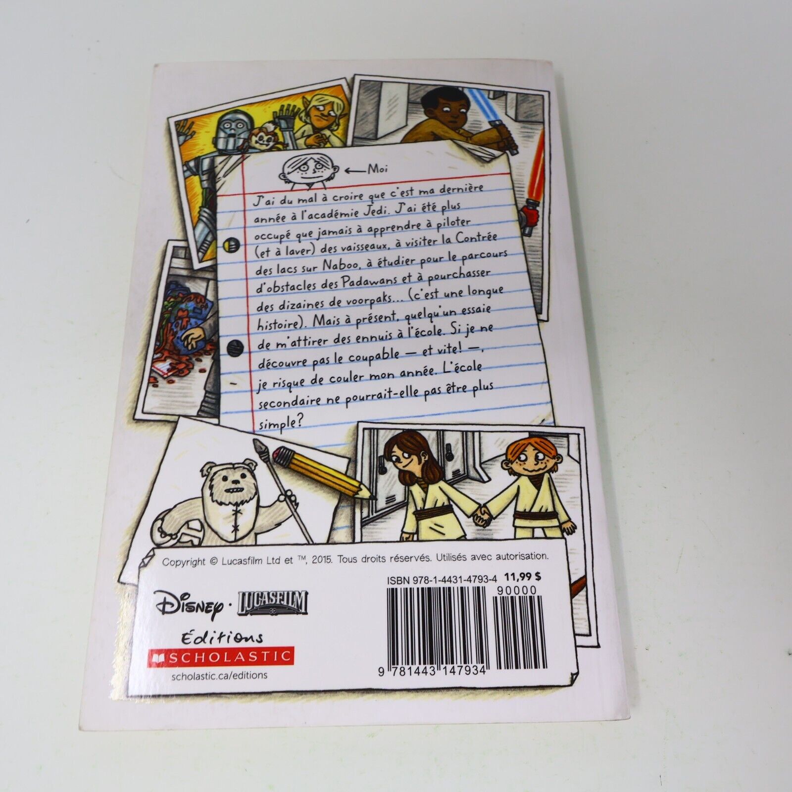 L'Académie Jedi #3 La Brute Fantôme Jeffrey Brown Star Wars 2015 Scholastic Ados