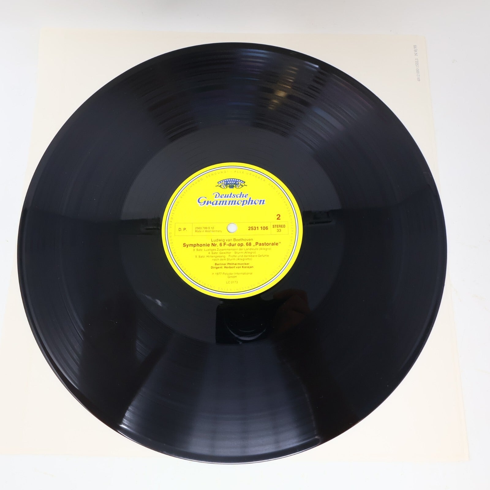 Beethoven Symphonie Nr. 1-2 5-6 8-9 Herbert von Karajan Berliner Lot 4 LP Record