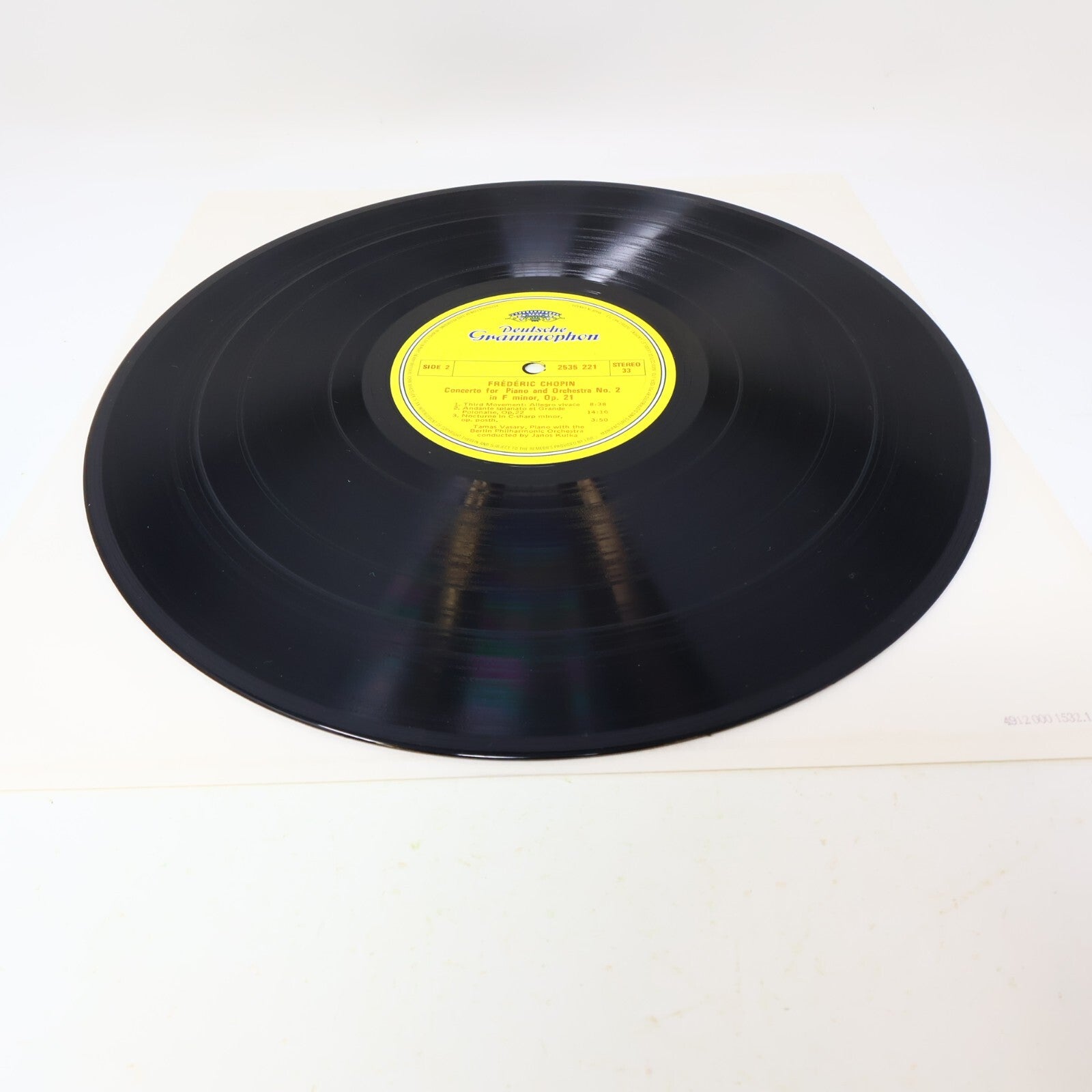 Janos Kulka Tamás Vásáry Frédéric Chopin Piano Concerto #2 LP Record 2535 221
