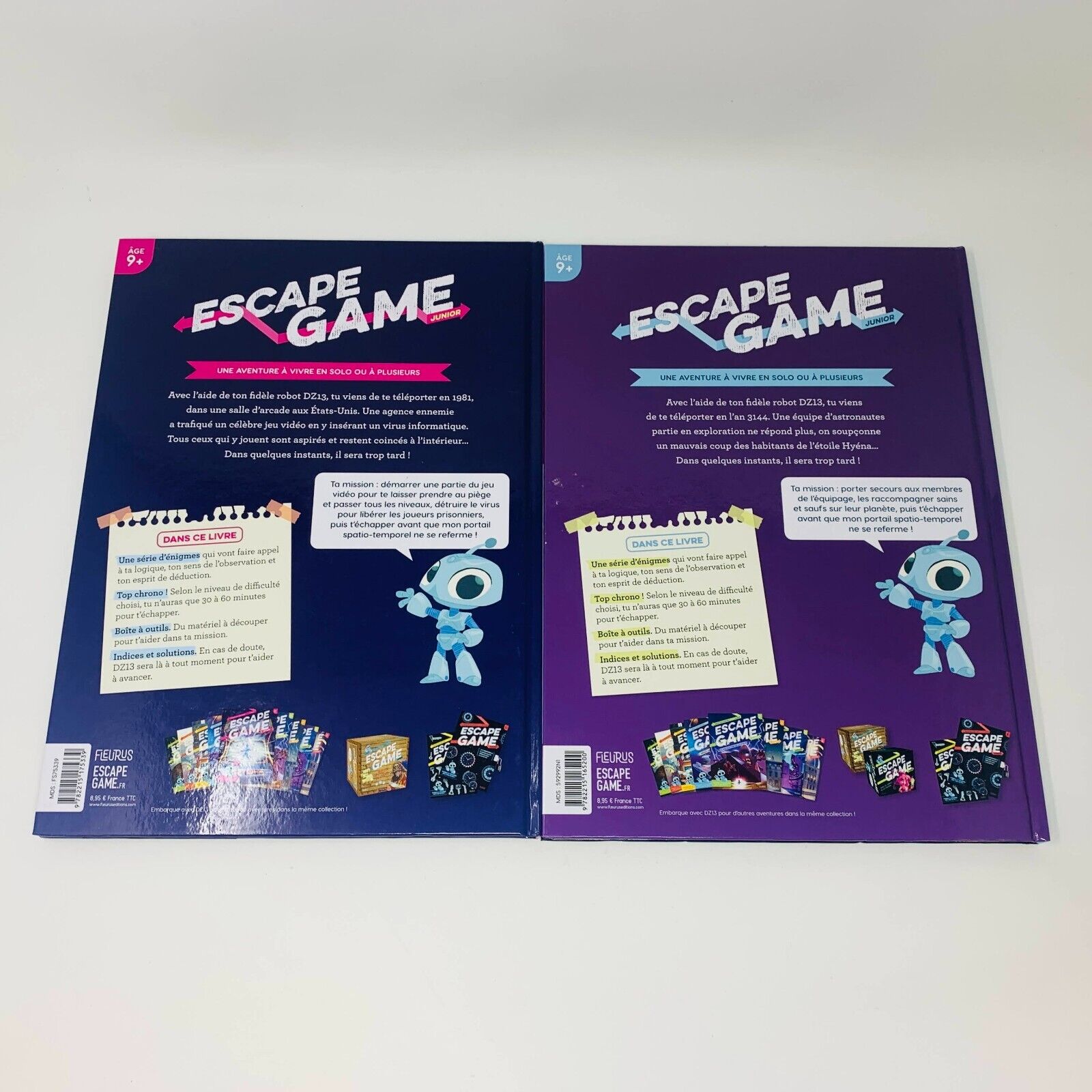 3x Livres Escape Game Temple du Pixel/Prisonniers du Jeu Vidéo/Piégés Espace Lot