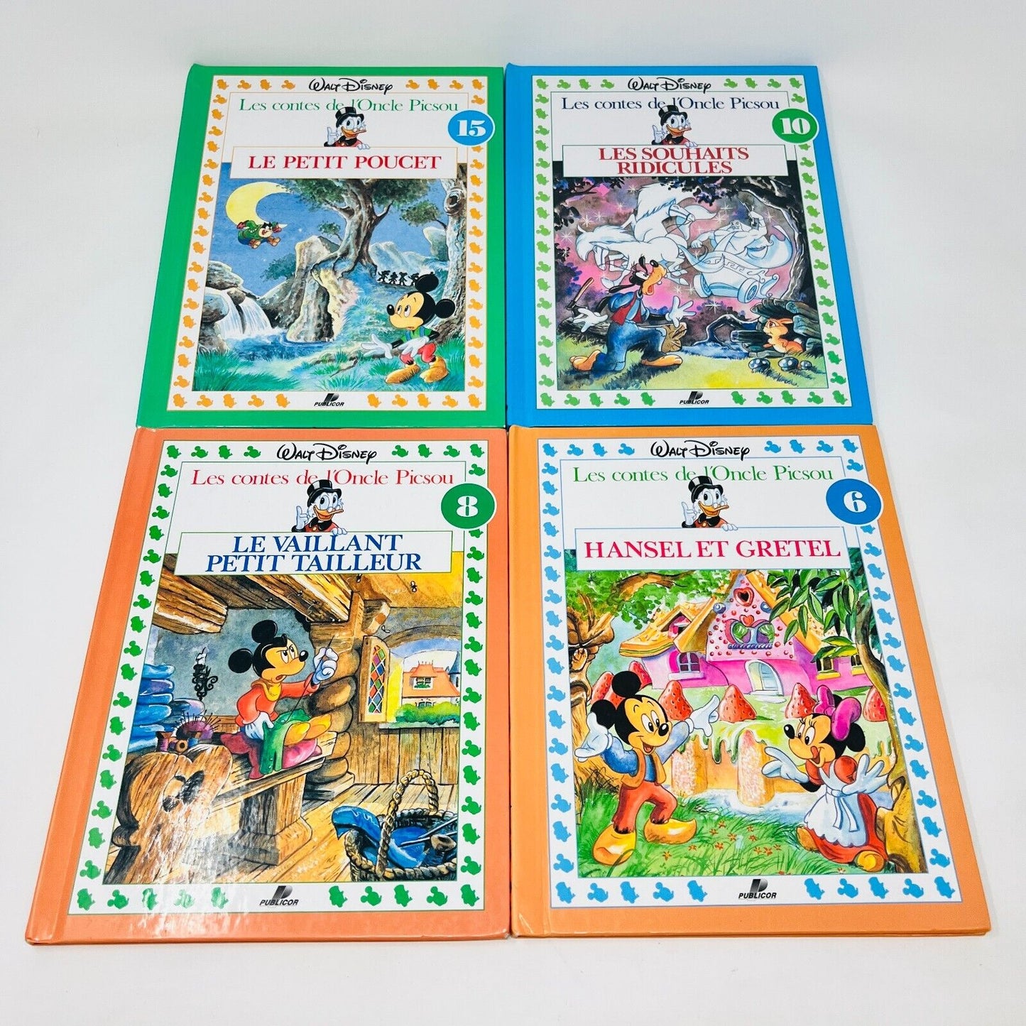 8x Les Contes de l'Oncle Picsou Walt Disney Publicor Lot Livres Français 90s