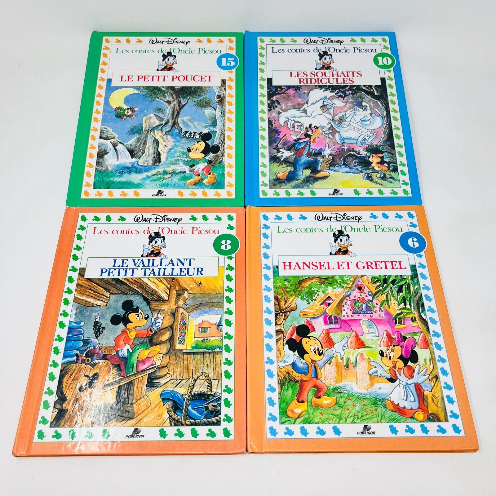 8x Les Contes de l'Oncle Picsou Walt Disney Publicor Lot Livres Français 90s