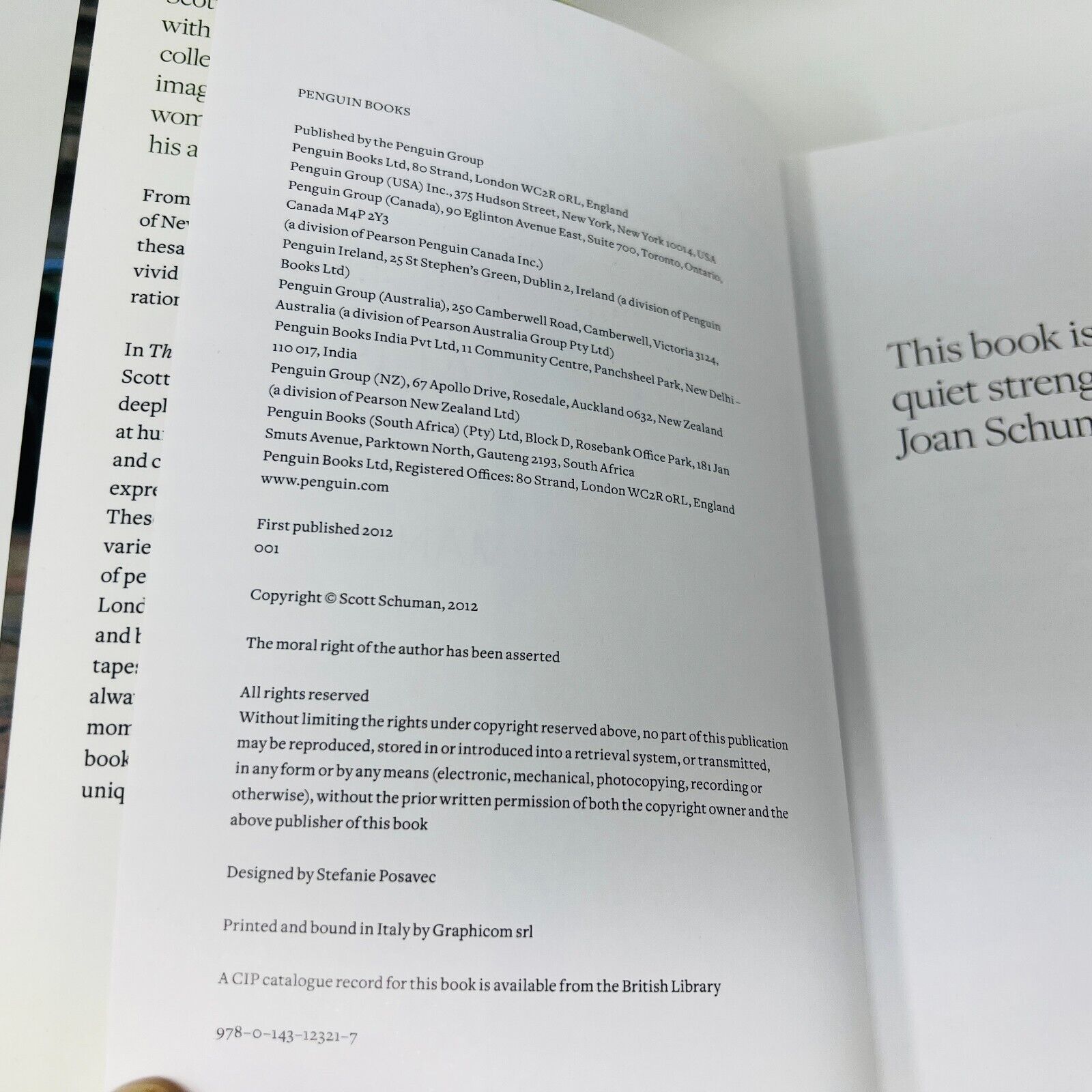 2012 The Sartorialist Closer by Scott Schuman Trade Paperback Penguin Books