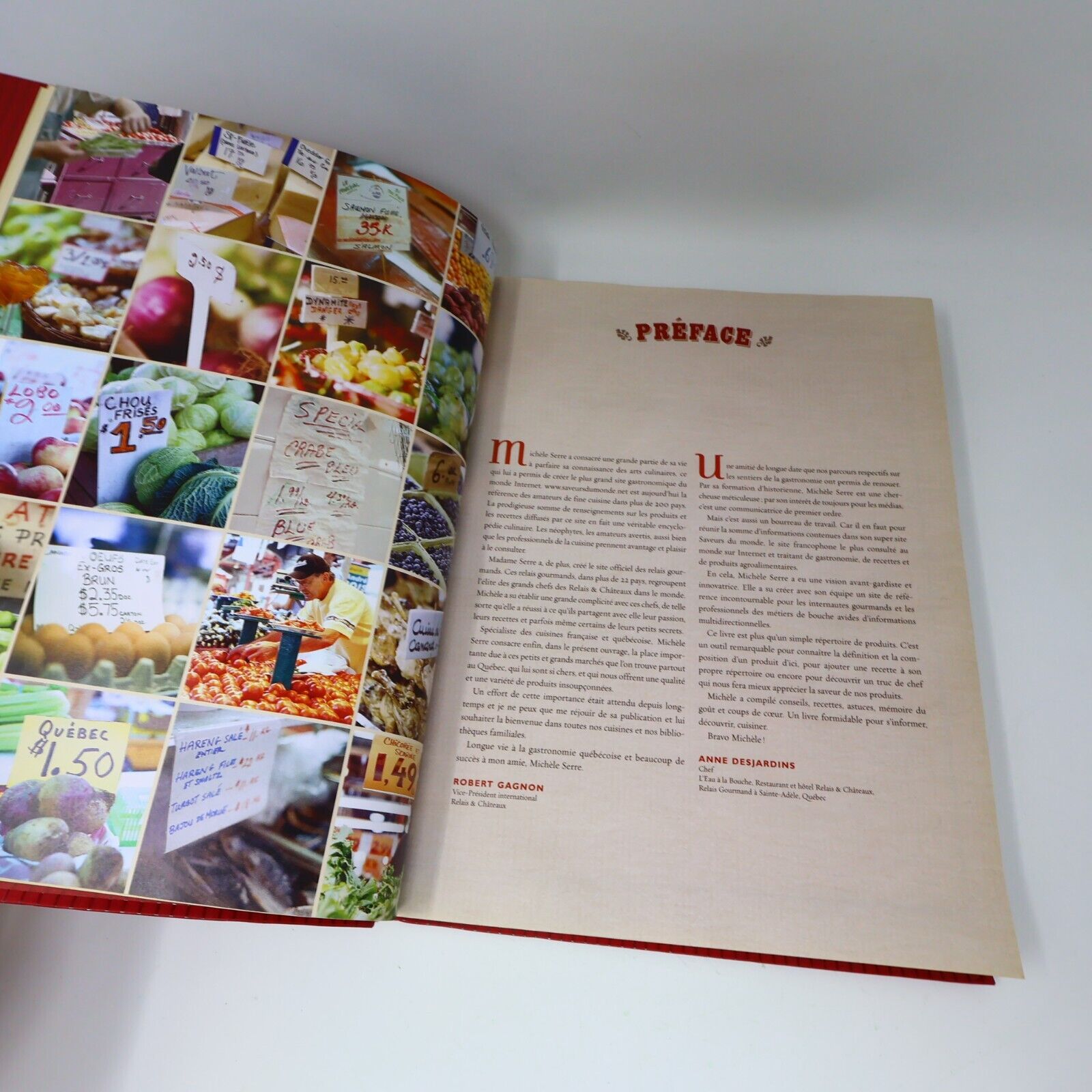 2005 Les Produits du Marché au Québec Michele Serre Cuisine Recettes Trécarré PB