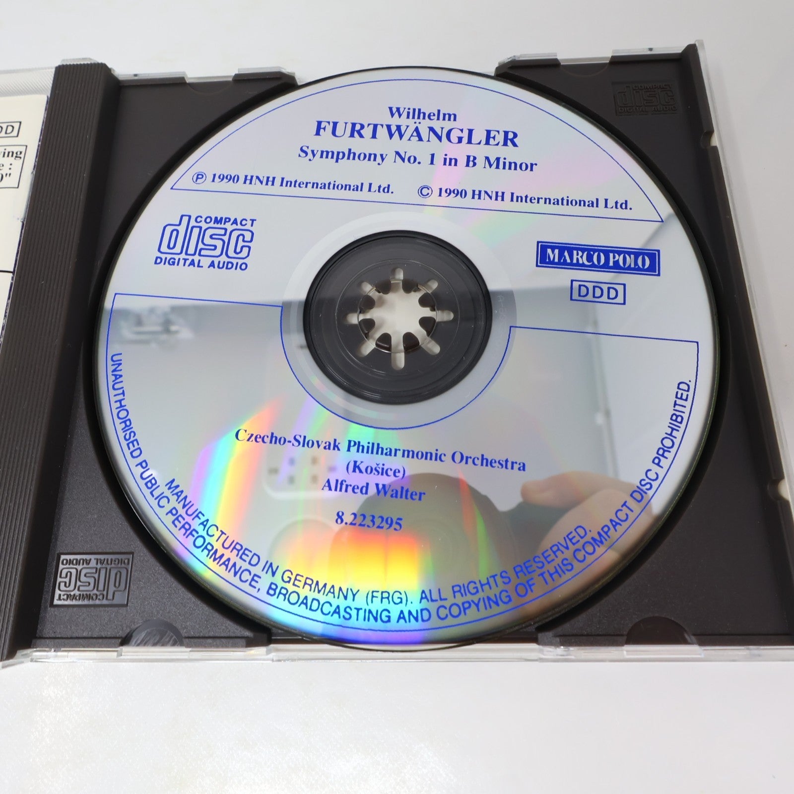 Wilhelm Furtwängler 2 CD Lot Classical Symphony No. 1 In B Minor/Symphony No. 3