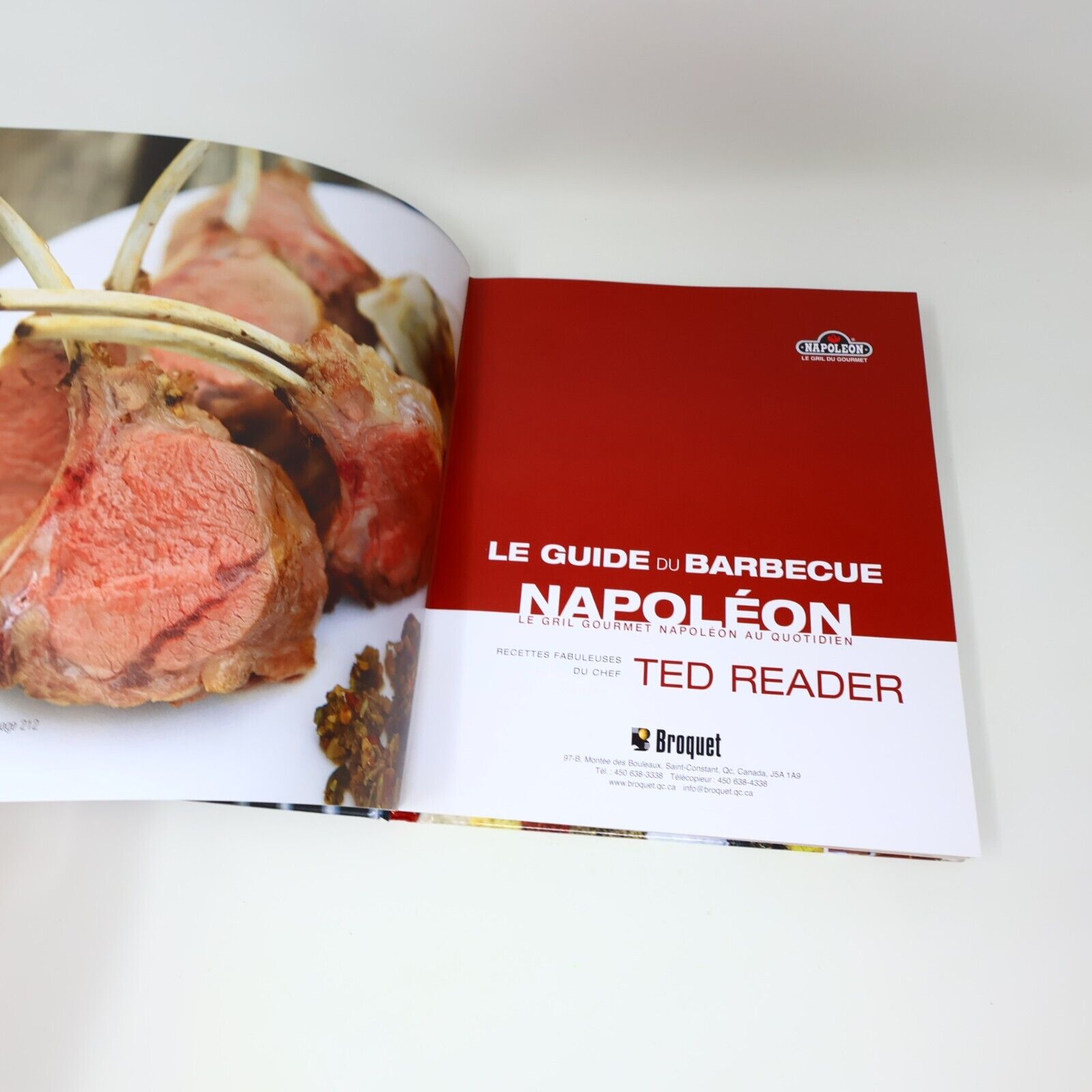 2009 Le Guide du Barbecue Napoléon Ted Reader Gril Cuisine Recettes Broquet HC