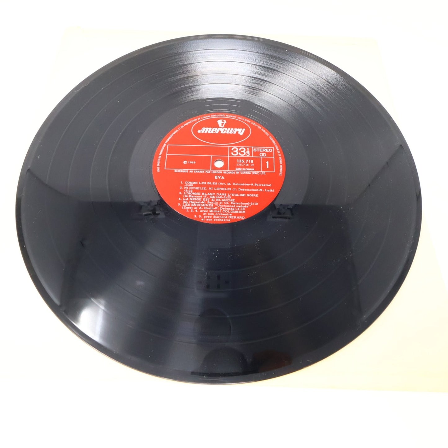 Eva Lot 3 Disques L'Orage/Éponyme LP Record Mercury/Barclay 33 RPM 1969-1972