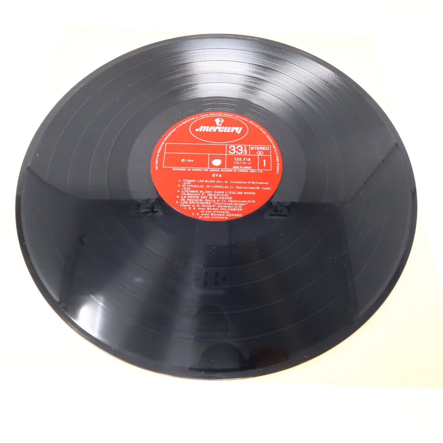 Eva Lot 3 Disques L'Orage/Éponyme LP Record Mercury/Barclay 33 RPM 1969-1972