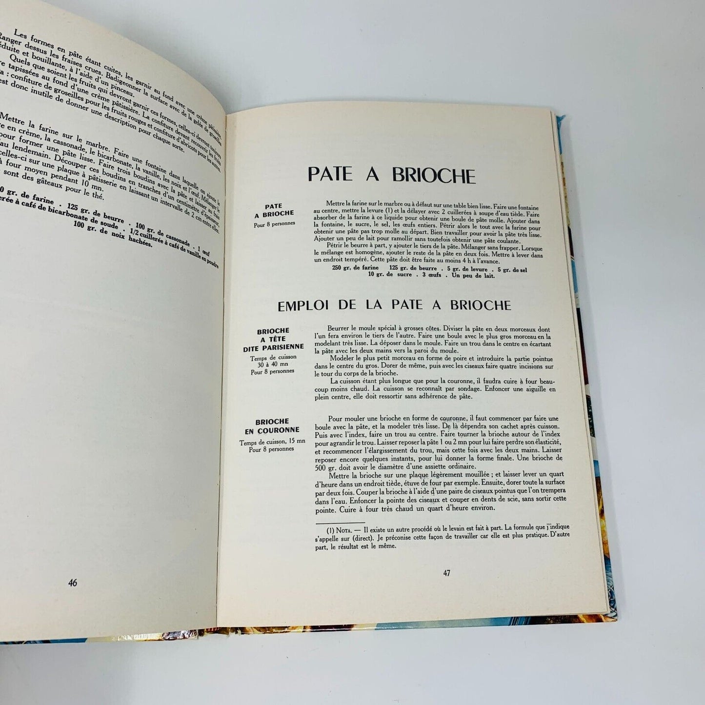 1958 Patisserie Familiale Flammarion Livre de Recettes Cuisine Pasquet Français