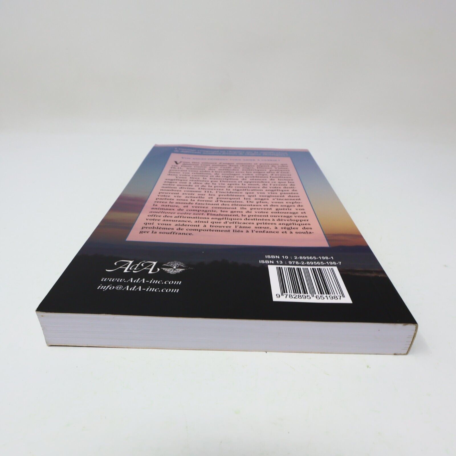 2005 Guérir avec l'Aide des Anges Doreen Virtue Ada Français Paperback Livre PB