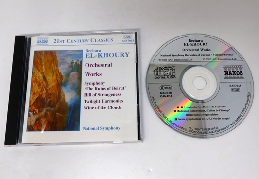 Bechara El-Khoury CD Orchestral Works Ruins Of Beirut/Hill Of Strangeness Naxos