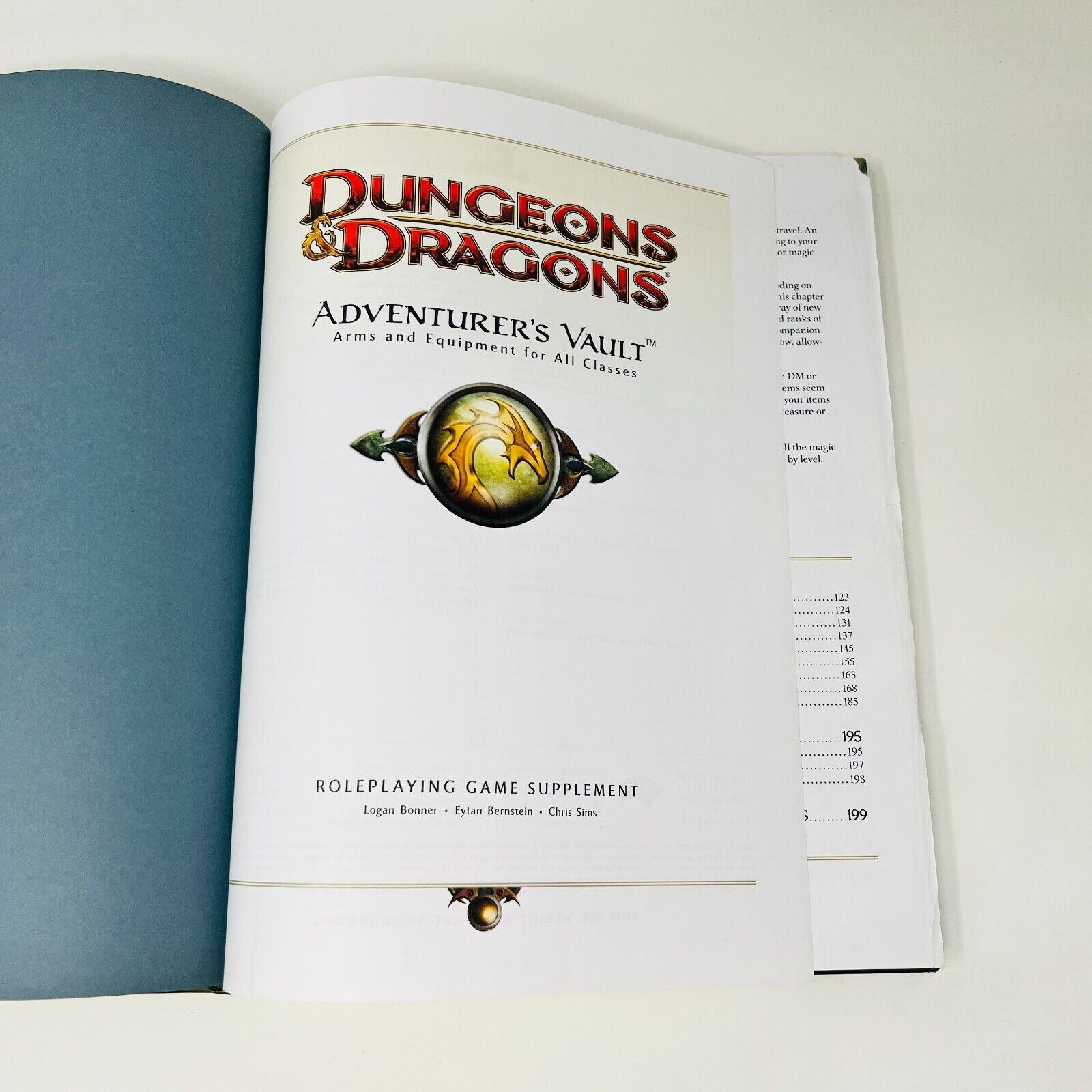 Adventurer's Vault Arms and Equipment for All Classes Dungeons & Dragons D&D 4th