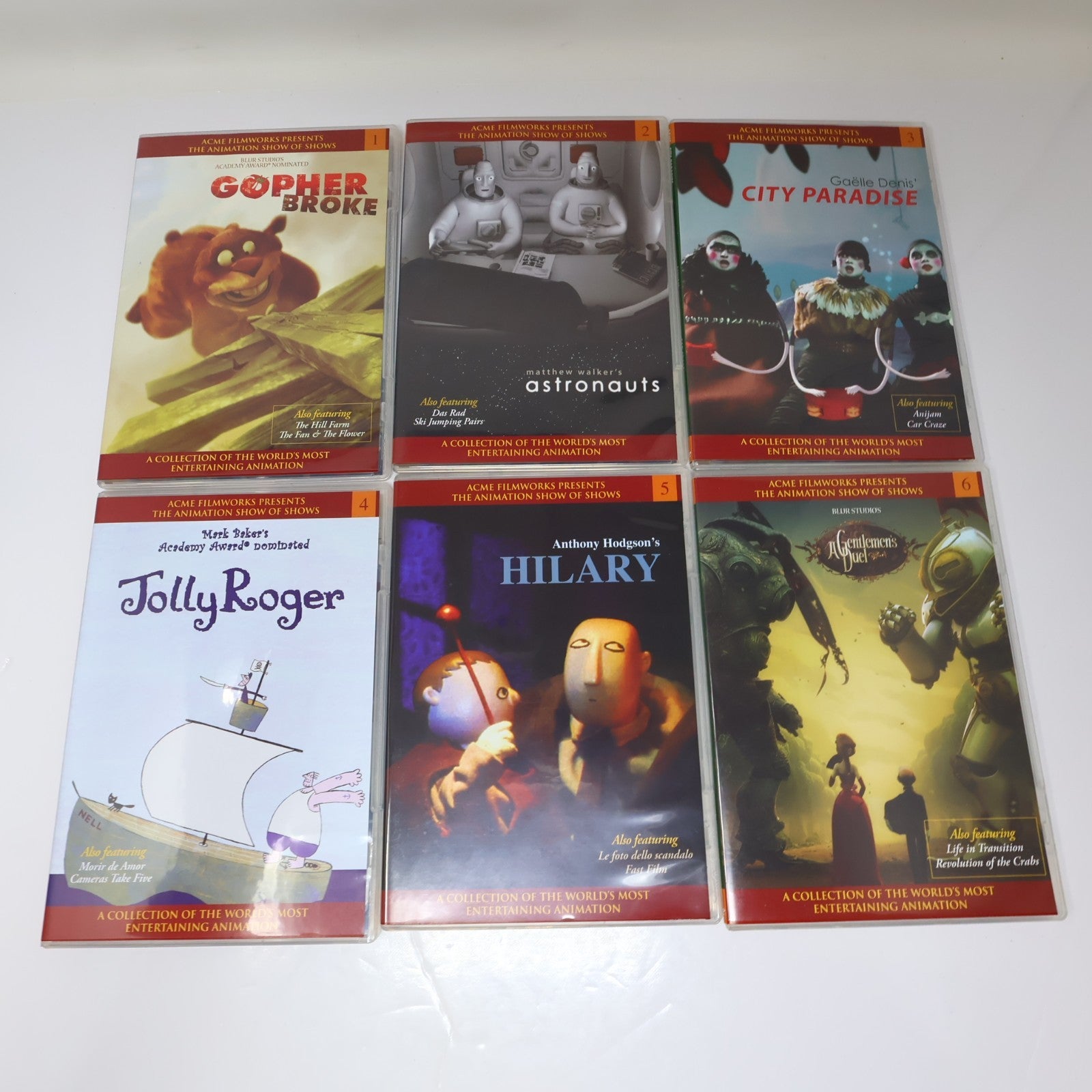 The Animation Show of Shows Box Set 1-2-3 DVD Filmporium 54 Animated Short Films