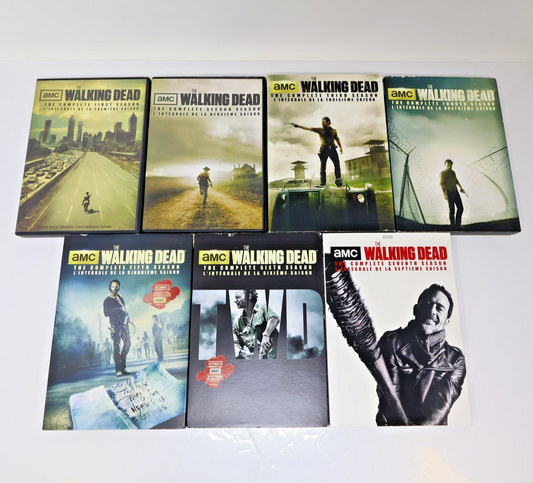 The Walking Dead Seasons #1-2-3-4-5-6-7 DVD Lot AMC NTSC English/Français Tested