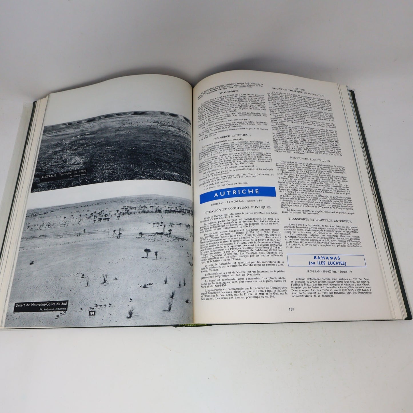 Encyclopédie Géographique Permanente Le Monde et son Visage / Atlas 1962 Bordas