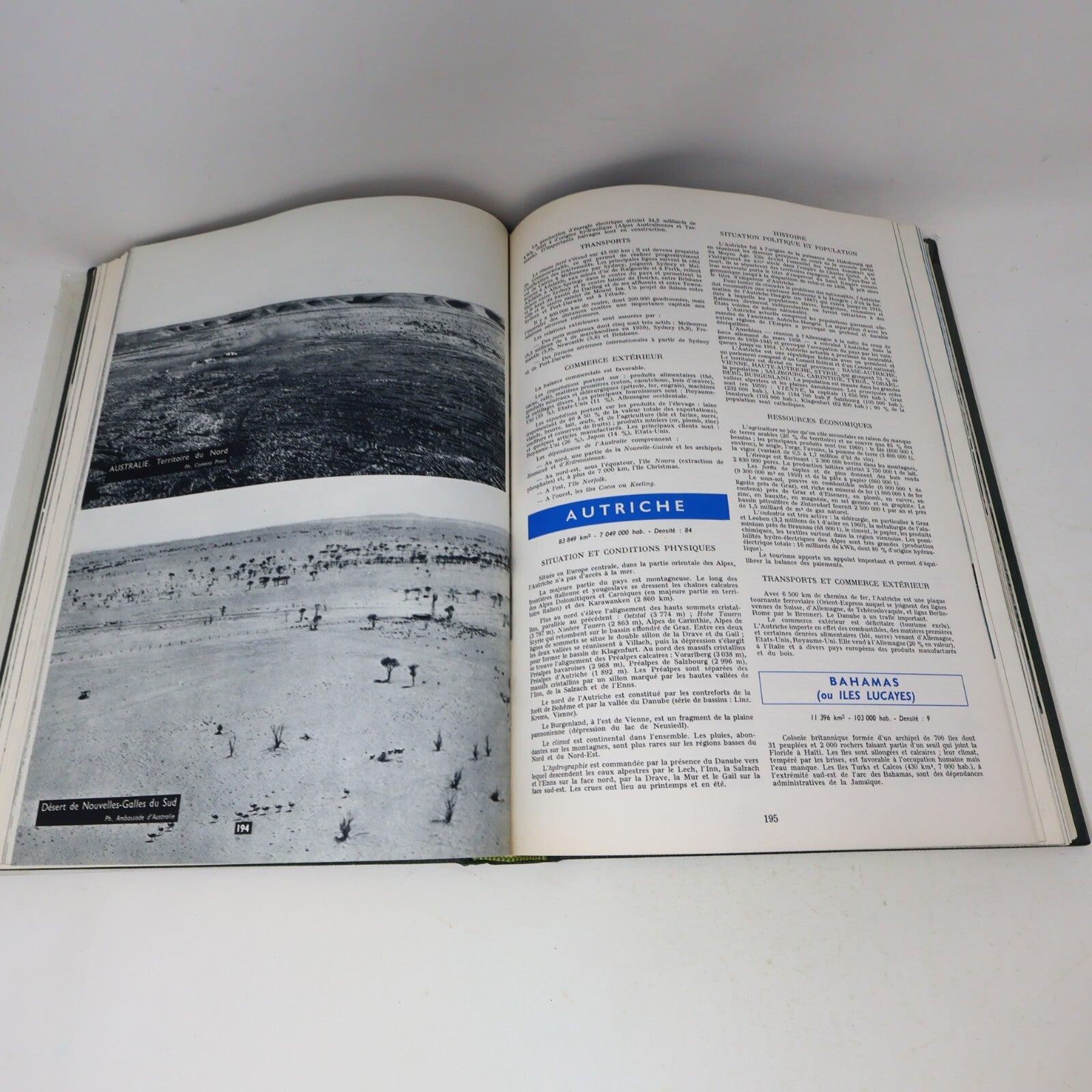 Encyclopédie Géographique Permanente Le Monde et son Visage / Atlas 1962 Bordas
