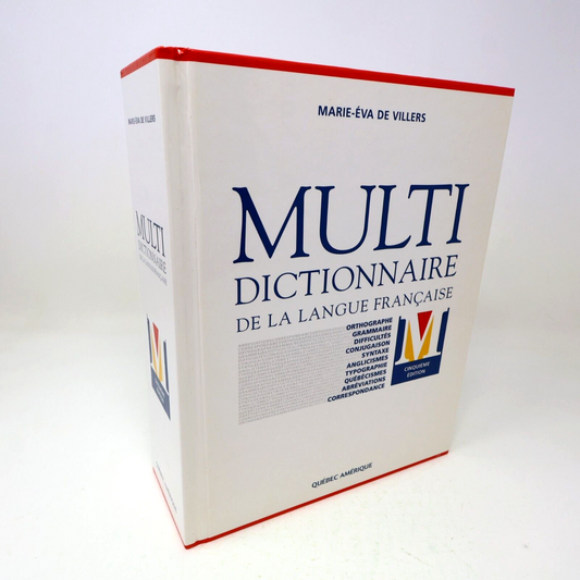 2009 Multi Dictionnaire de la Langue Française 5E Édition Marie-Éva de Villers