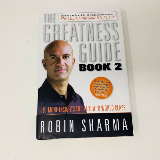 2007 The Greatness Guide Book 2 by Robin Sharma Hardcover DJ Self-Help 1st Print