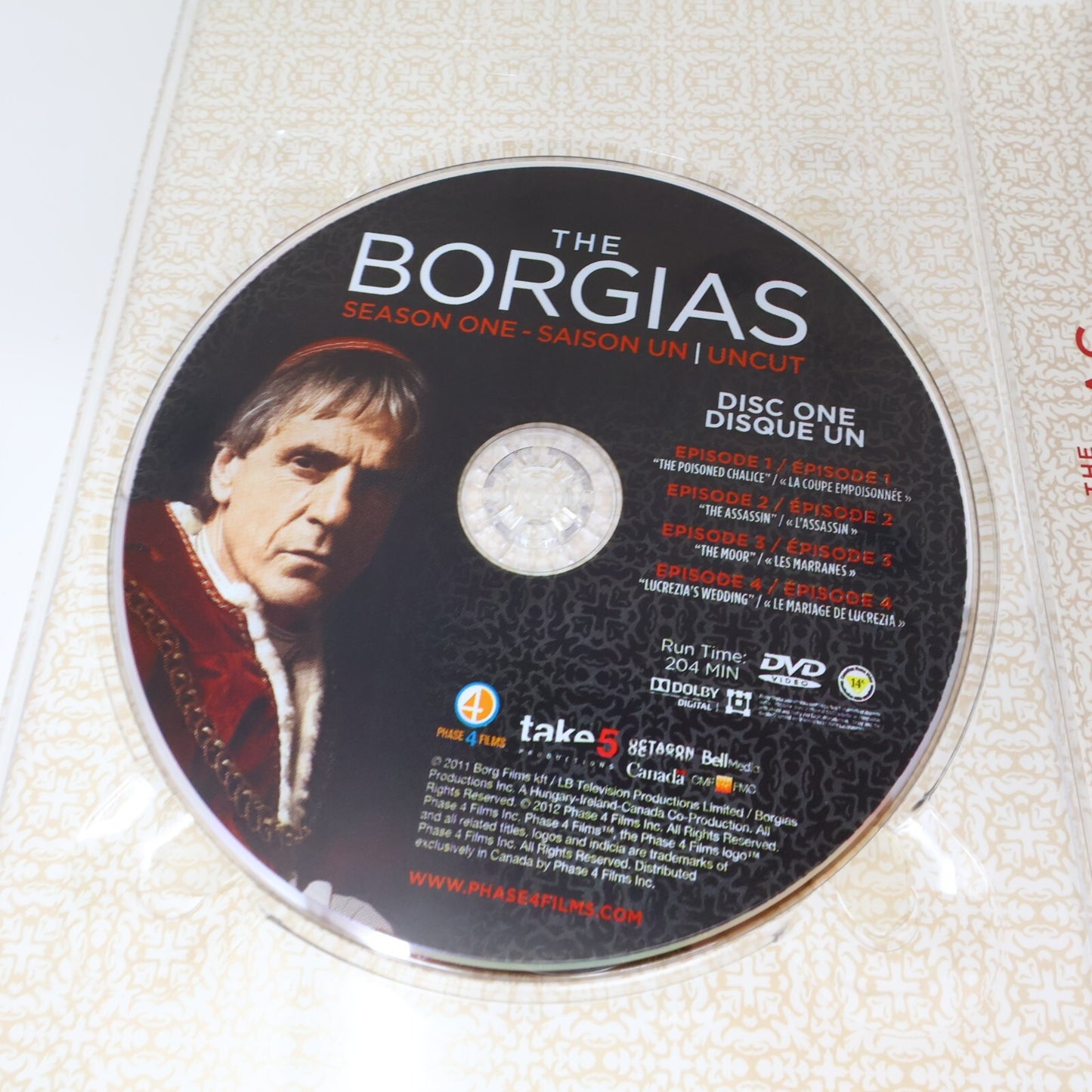 The Borgias Complete Series Uncut Season #1-2-3 DVD Set NTSC English & Français