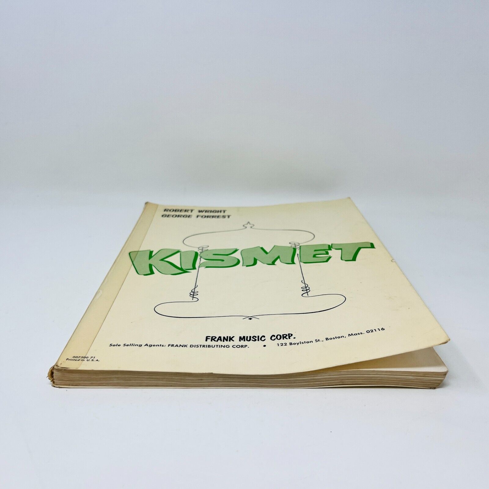 1954 Kismet Vocal Score Robert Wright/George Forrest Frank Music Paperback