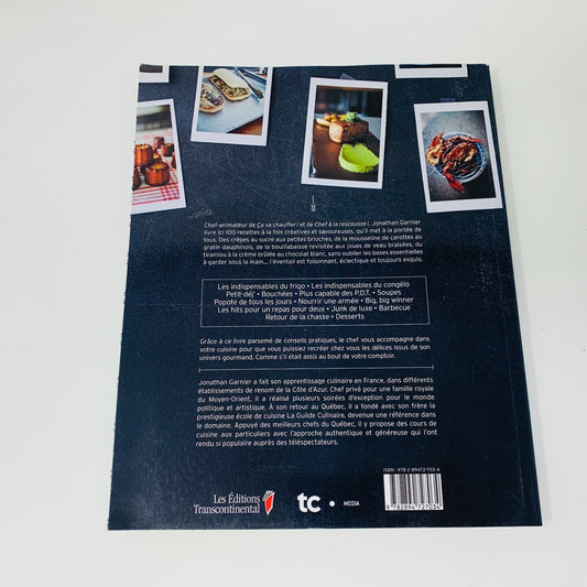 2013 Entre Nous de Jonathan Garnier Livre de Recettes Cuisine Signé en Français