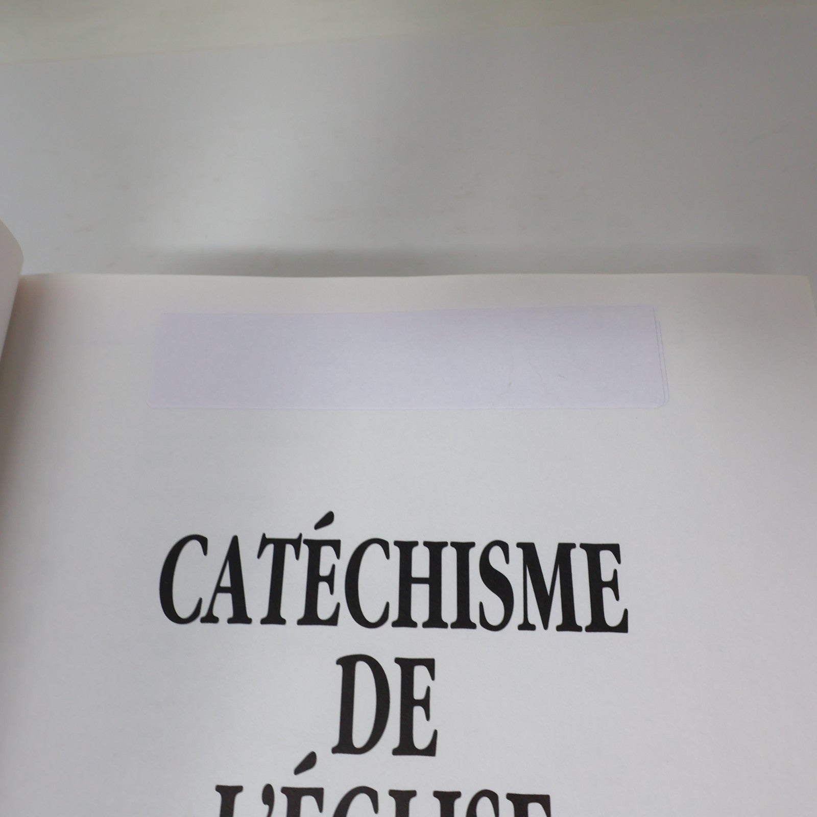 Catéchisme de l'Église Catholique Cecc 1993 PB Français French Religion Livre