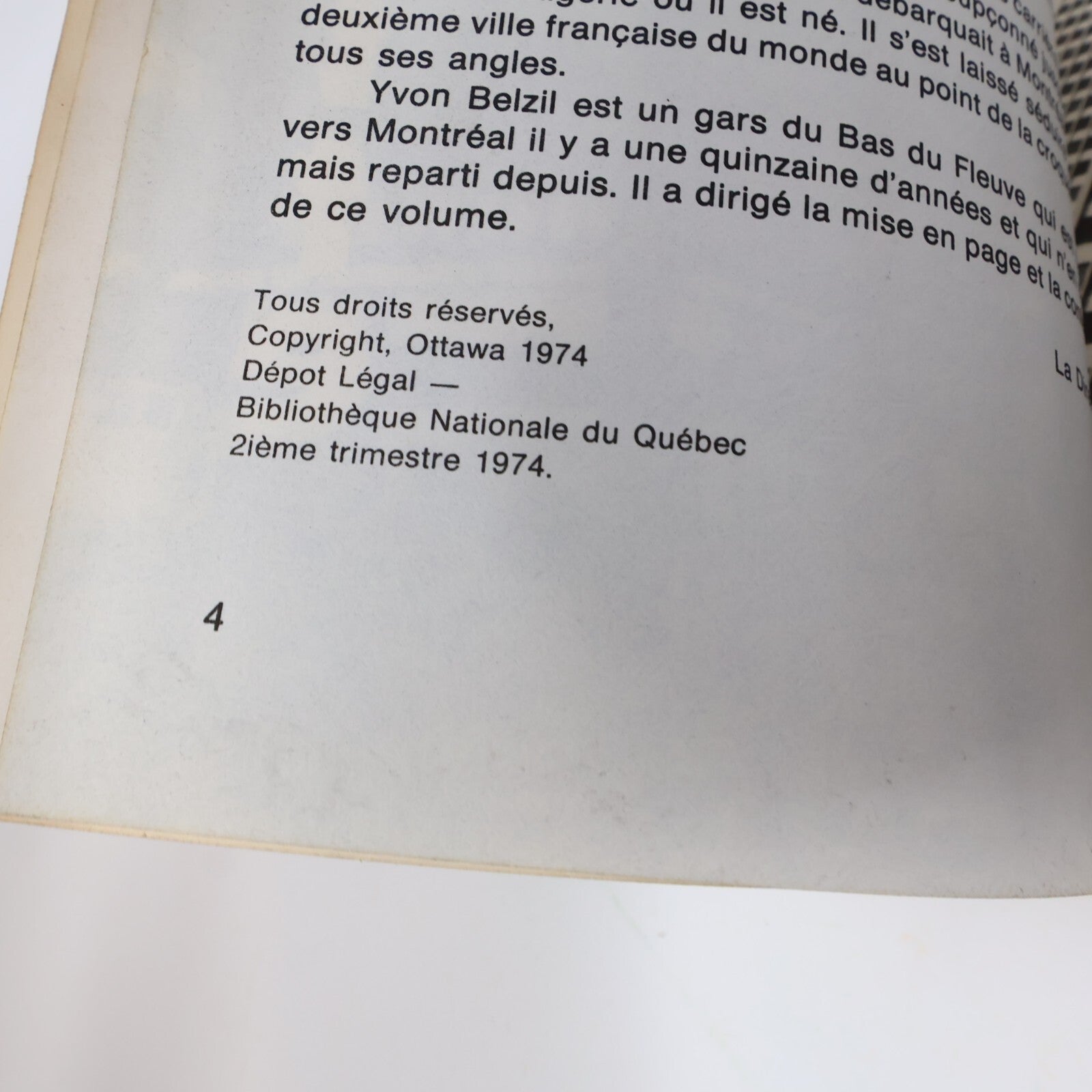 1974 Montréal Insolite un Guide pour les Oiseaux de Nuit Jodoin/Merckel Tourisme
