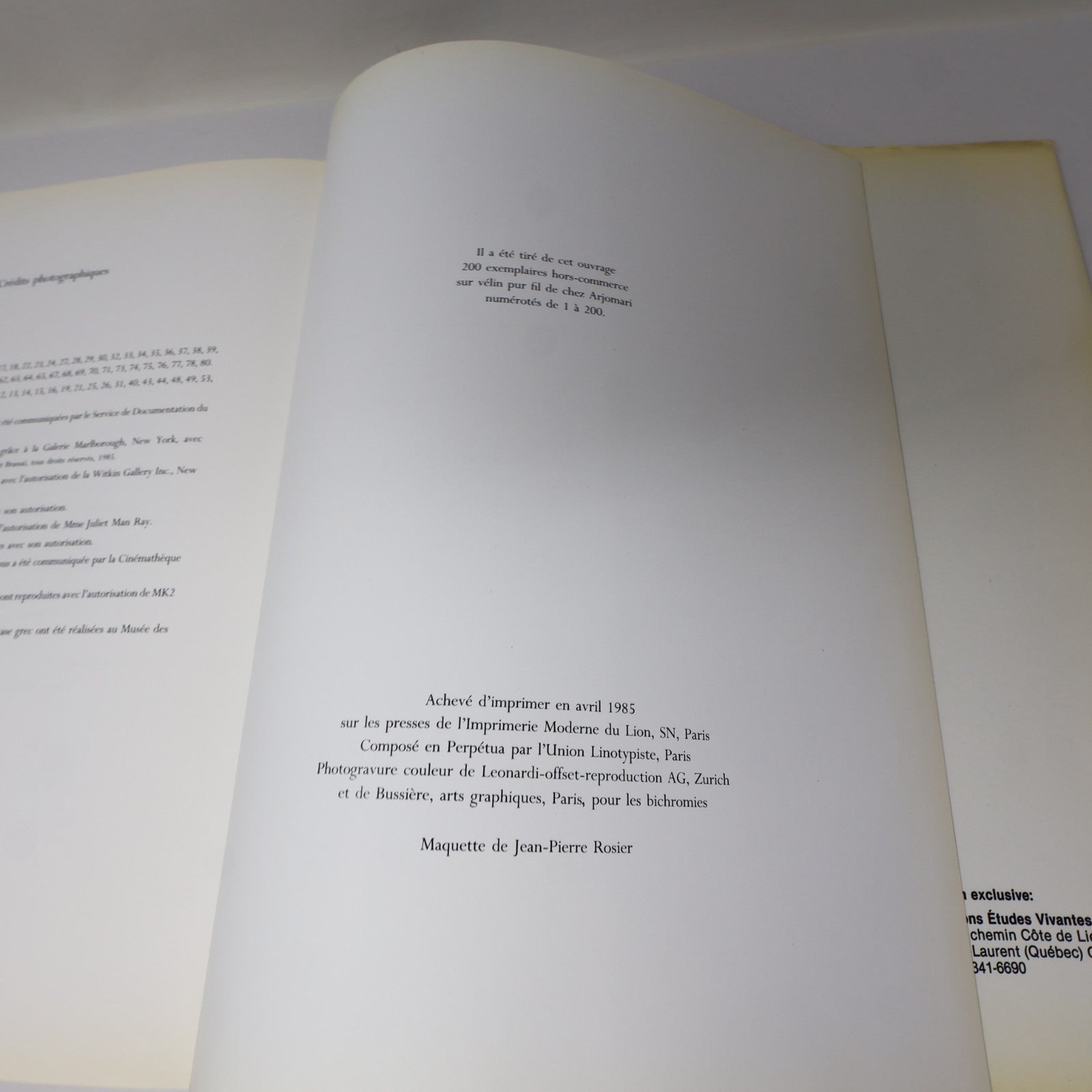 Pablo Picasso Rencontre à Montréal Art Catalogue d'Exposition 1985 HC Français