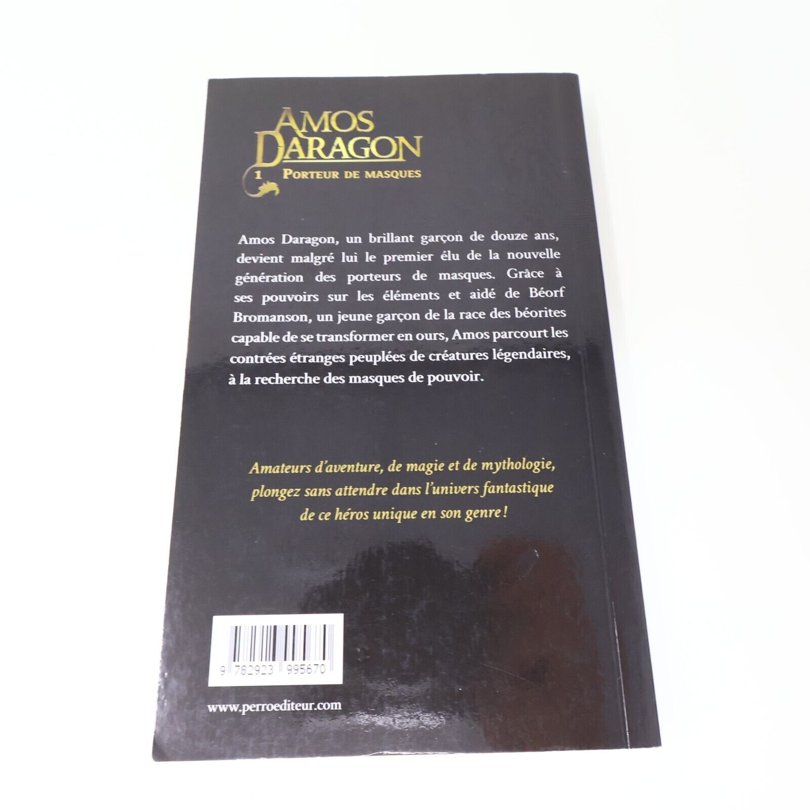 Lot 2 Livres Amos Daragon #1, 3 Bryan Perro Perro Éditeur Fantastique Français