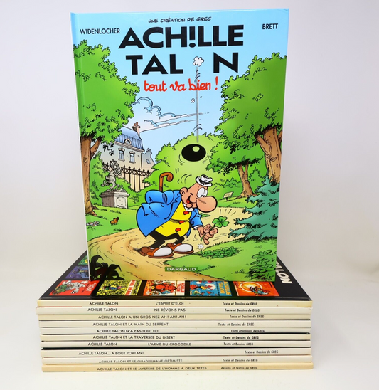 Achille Talon Lot 11 Bandes dessinées Greg Français French Dargaud Hardcover Bd