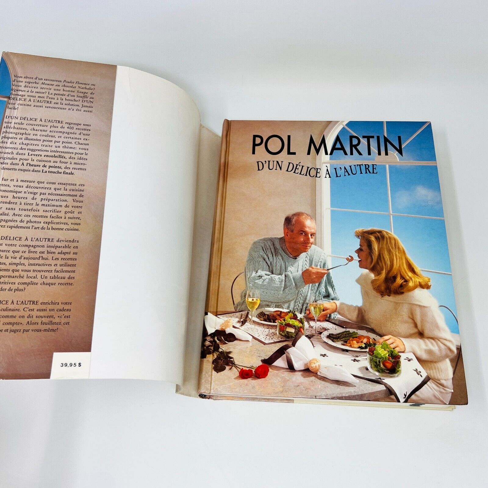 1989 Chef Pol Martin D'un Délice à L'Autre Livre Recettes Cuisine Brimar French
