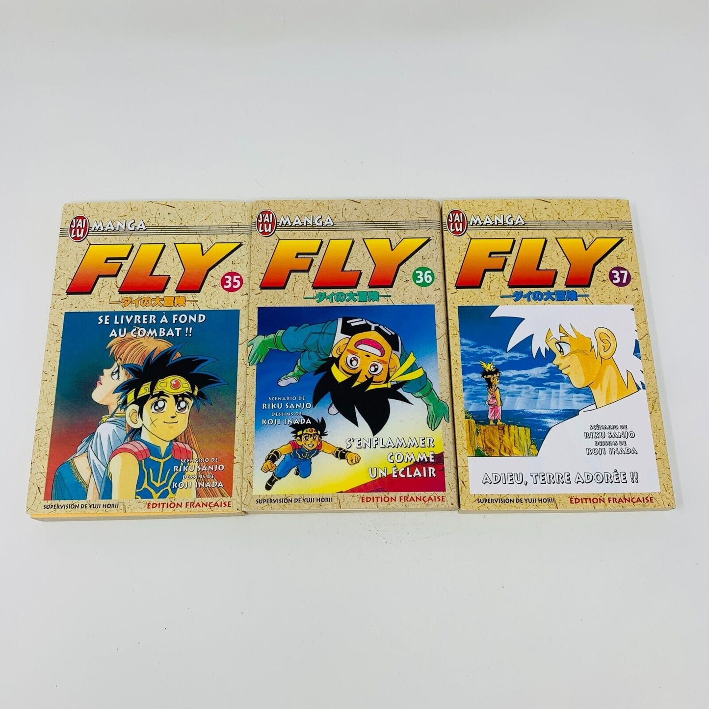Fly 35-36-37 J'ai Lu Mangas Français Riku Sanjo Koji Inada Dragon Quest Lot de 3