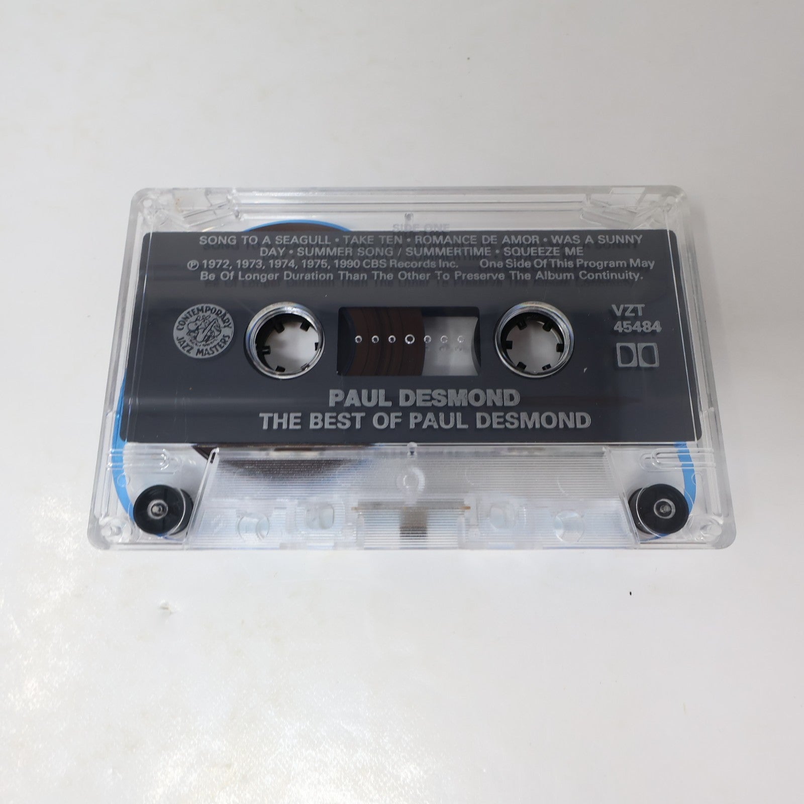 The Best Of Paul Desmond Cassette Jazz Contemporary Masters Epic VZT 45484