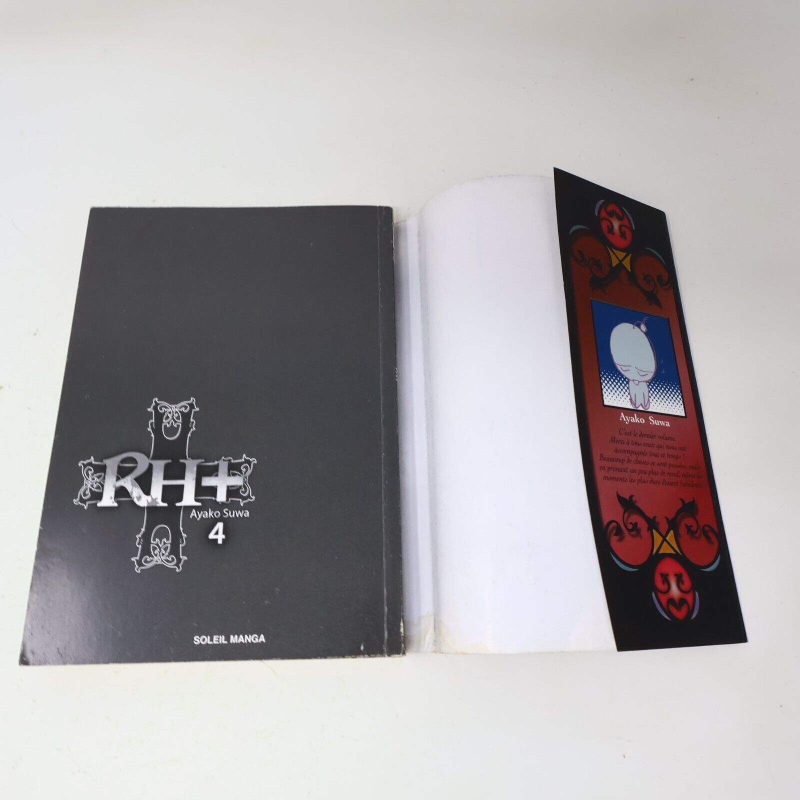 Rh+ #1-4 Lot 4 Livres Manga Ayako Suwa Soleil Manga Seinen Français French PB