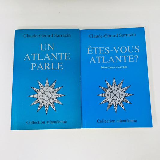Êtes-Vous Atlante?/Un Atlante Parle Claude Gérard Sarrazin Lot Livres Atlantide