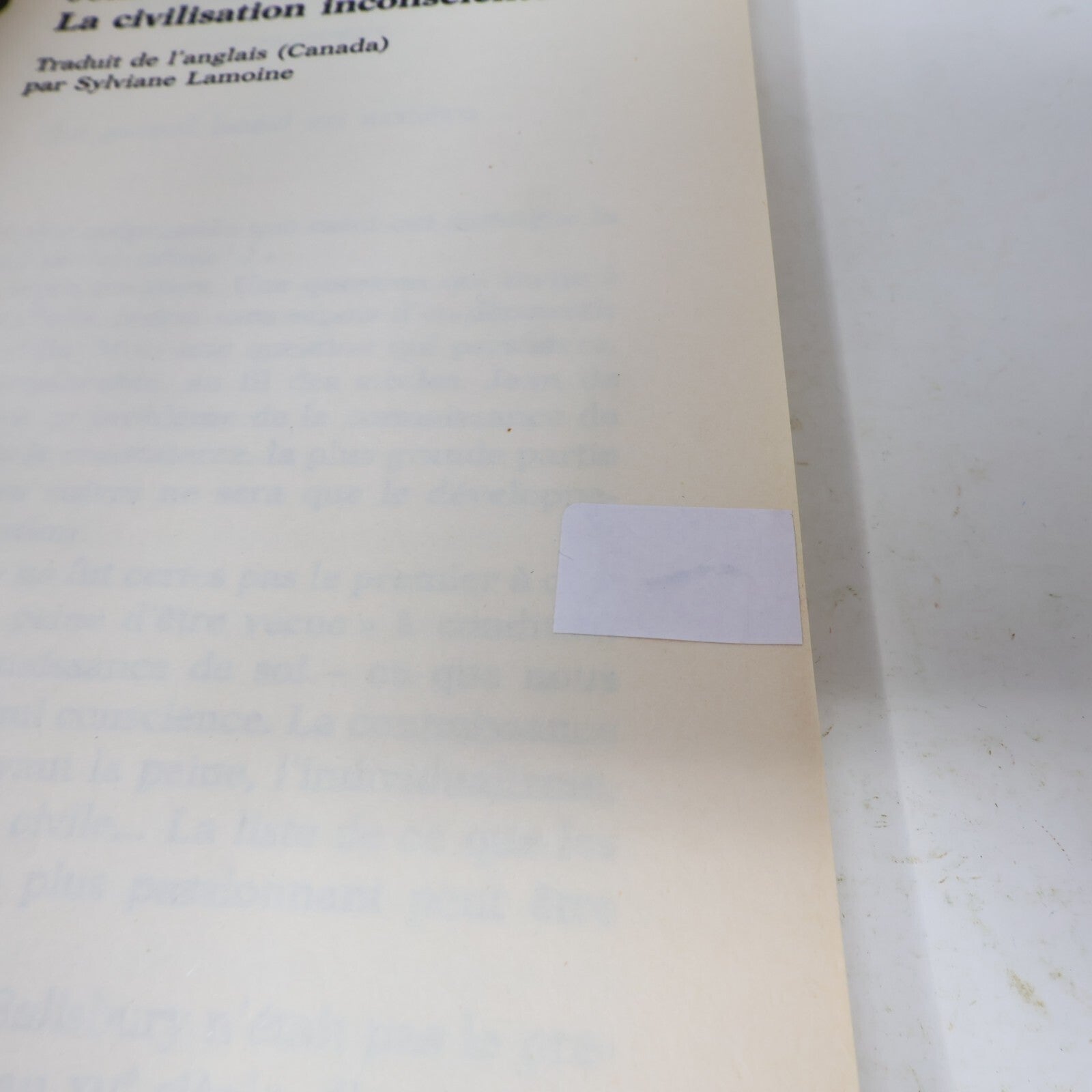 John Saul La Civilisation Inconsciente Le Compagnon du Doute Lot 2 Livres French
