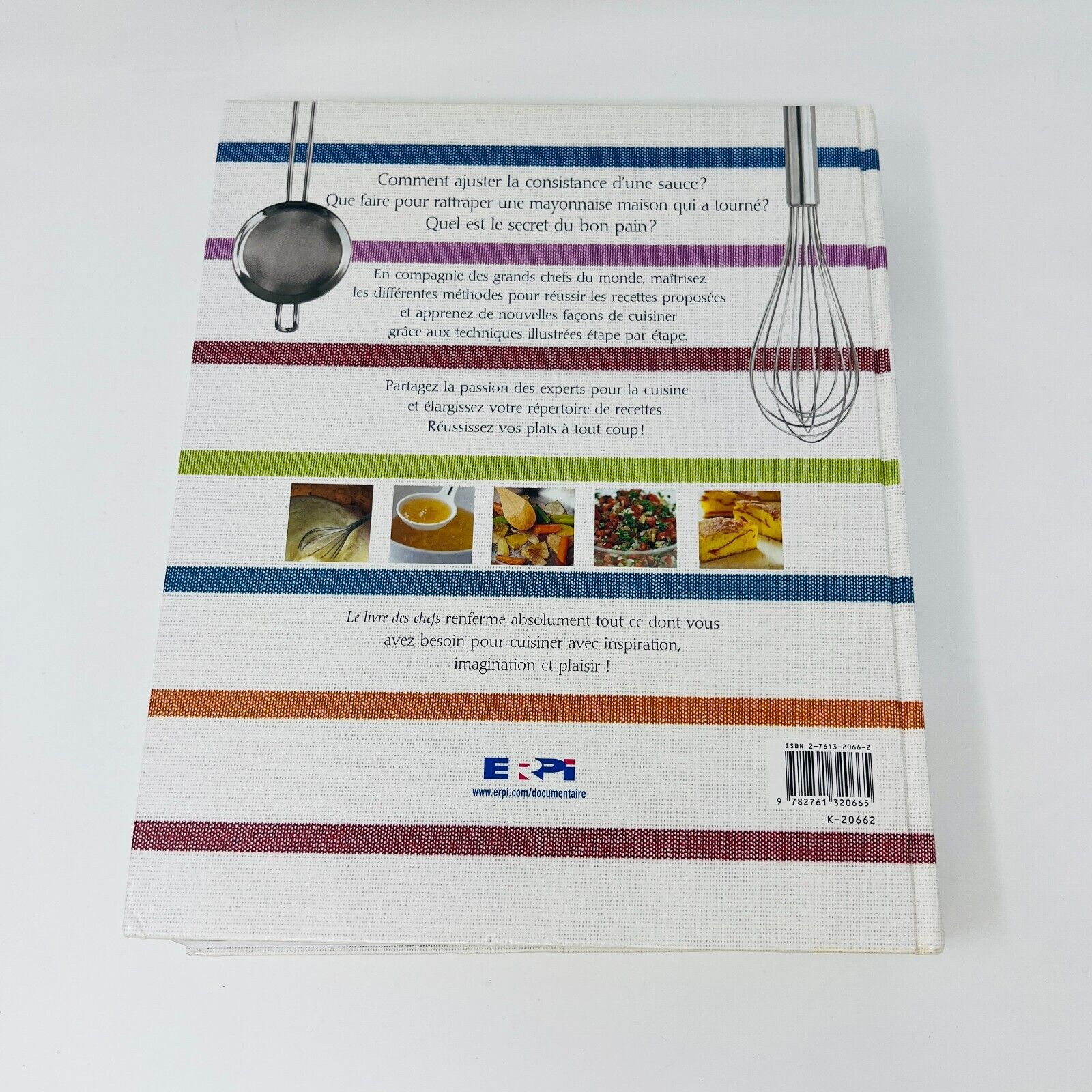 2006 Le Livre des Chefs Recettes Techniques Simples de Jill Norman ERPI Cuisine
