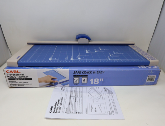 CARL Professional Rotary Paper Trimmer 18" RT-218 Used Damaged Box Massicot