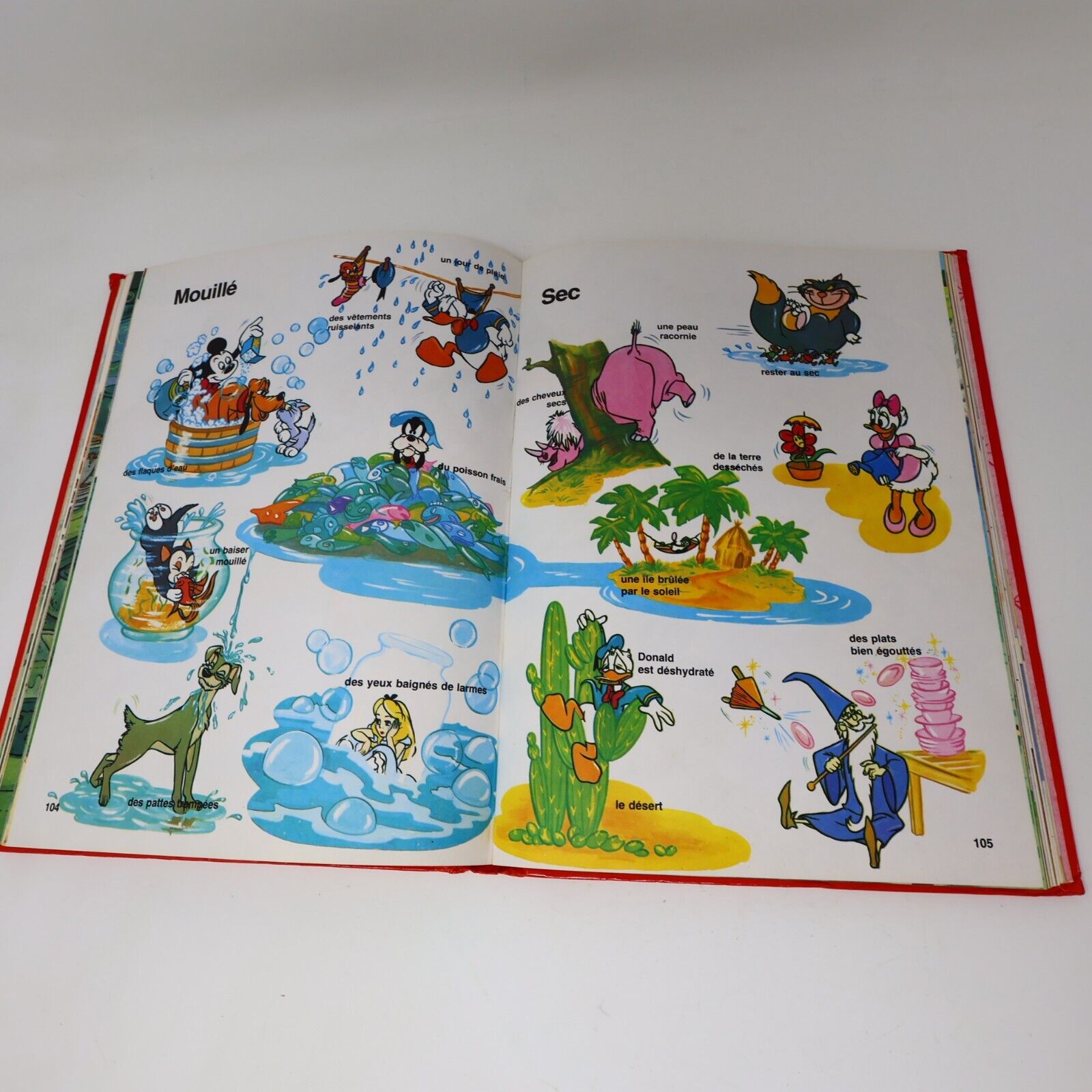 1979 Au Royaume des Noms Verbes Adjectifs Contraires Disney Lot 4 Livres Enfants
