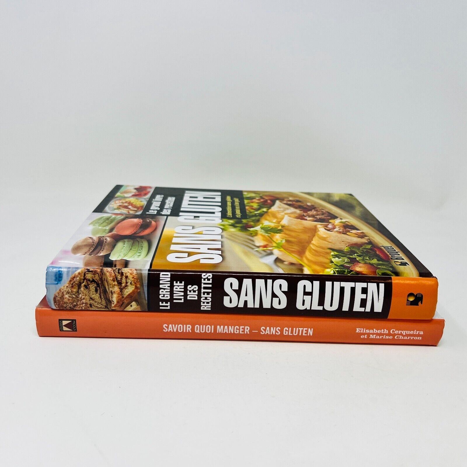 Lot de 2 Livres de Recettes Sans Gluten 21 Jours de Menus/Grand Livre Français