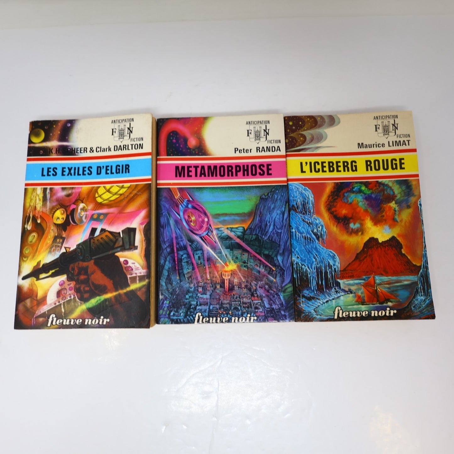 Anticipation Lot 11 Livres Fleuve Noir L'Iceberg Rouge/Métamorphose French 70s