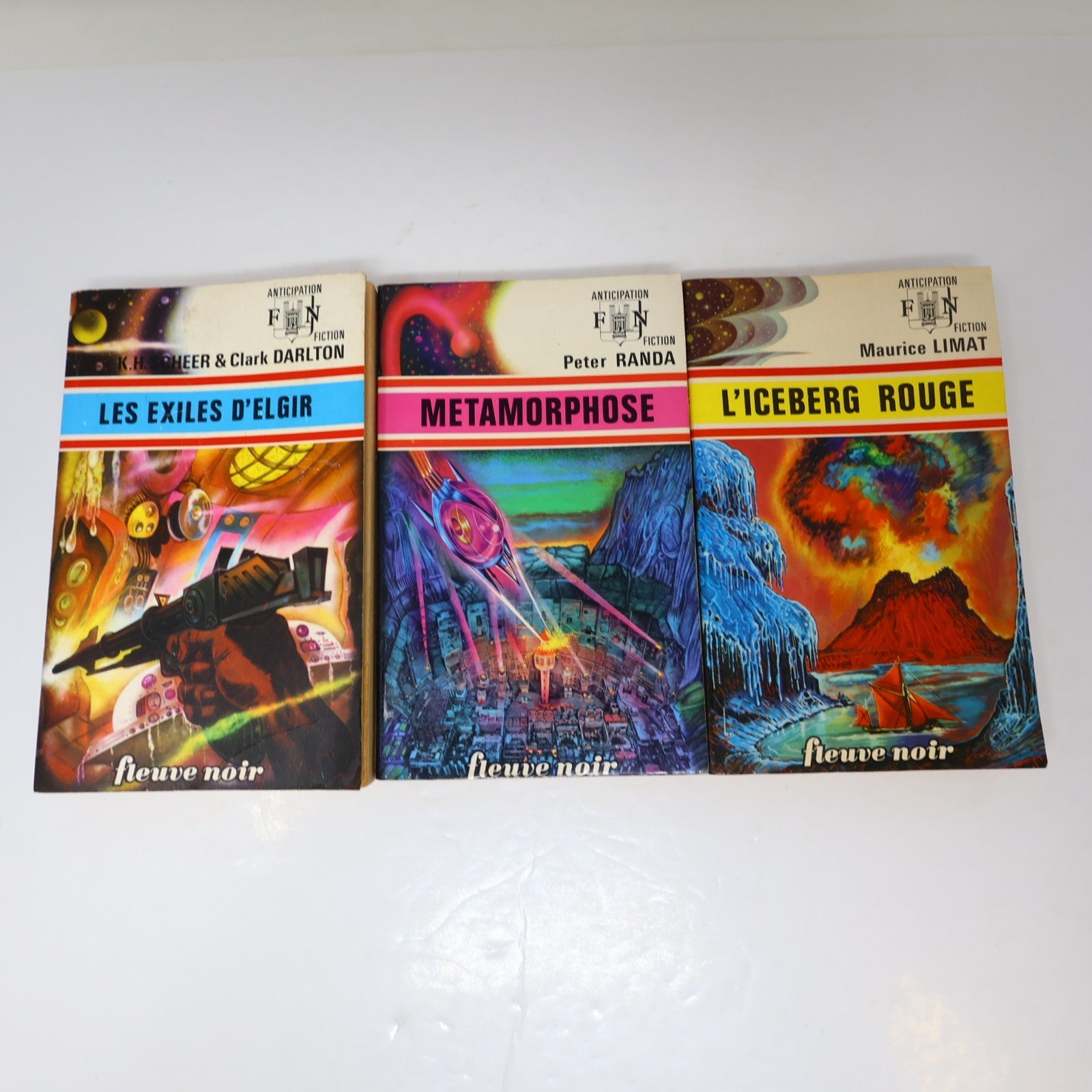 Anticipation Lot 11 Livres Fleuve Noir L'Iceberg Rouge/Métamorphose French 70s