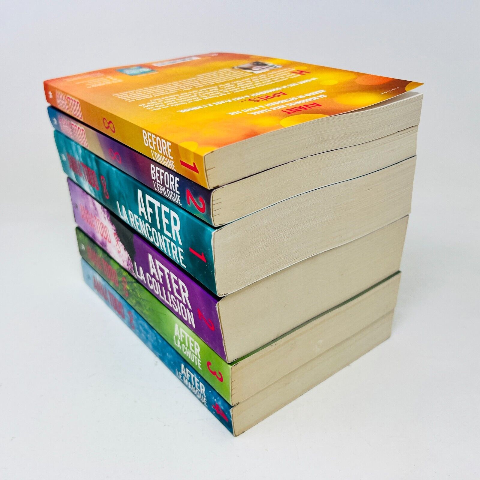 Lot de 6 Livres Before 1-2/After 1-4 de Anna Todd Français/French La Rencontre
