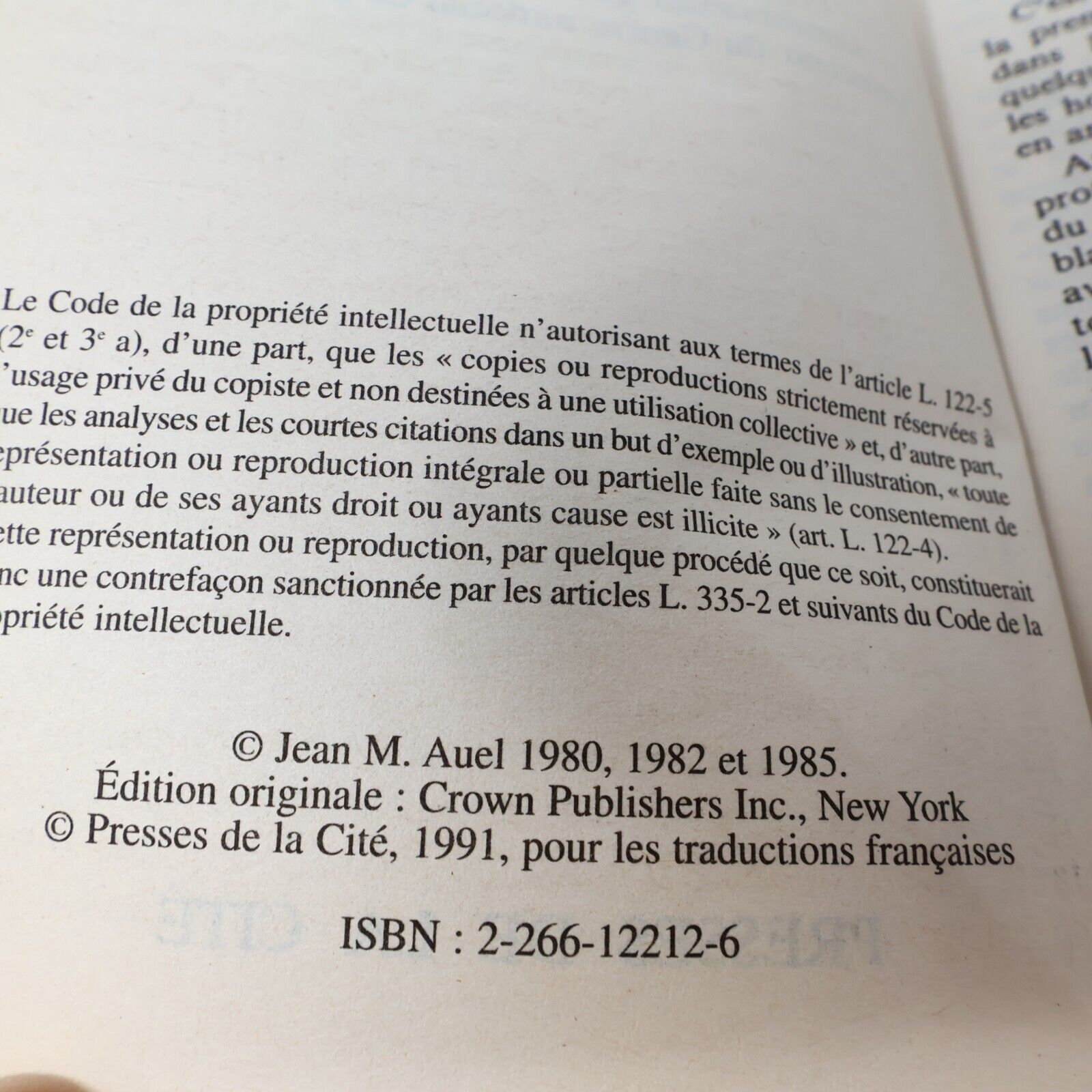 Lot 8 Livres Les Enfants de la Terre #1-6 Jean M. Auel Série Complète Français