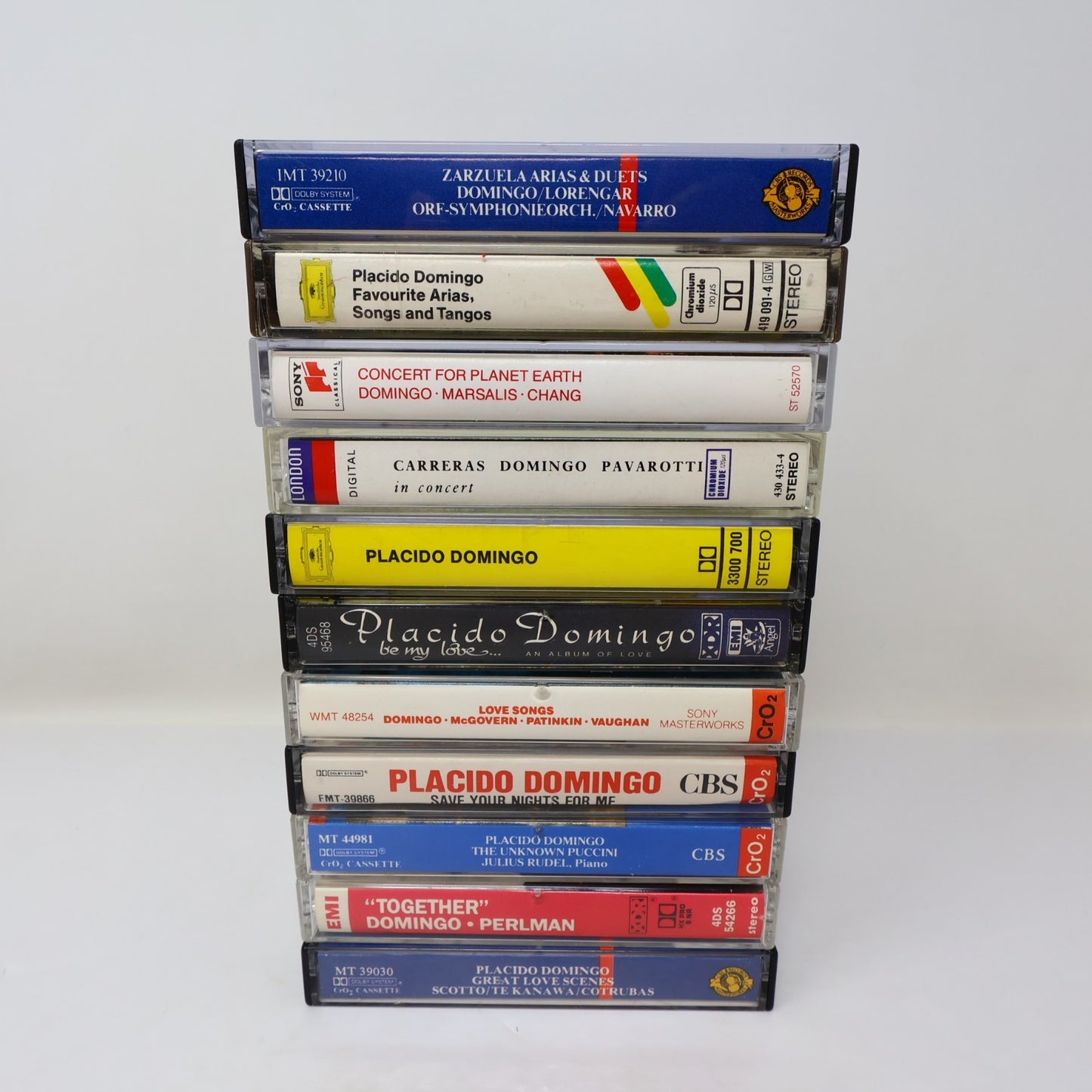 Placido Domingo 11 Cassettes Lot Arias/Save your Nights for Me/Unknown Puccini